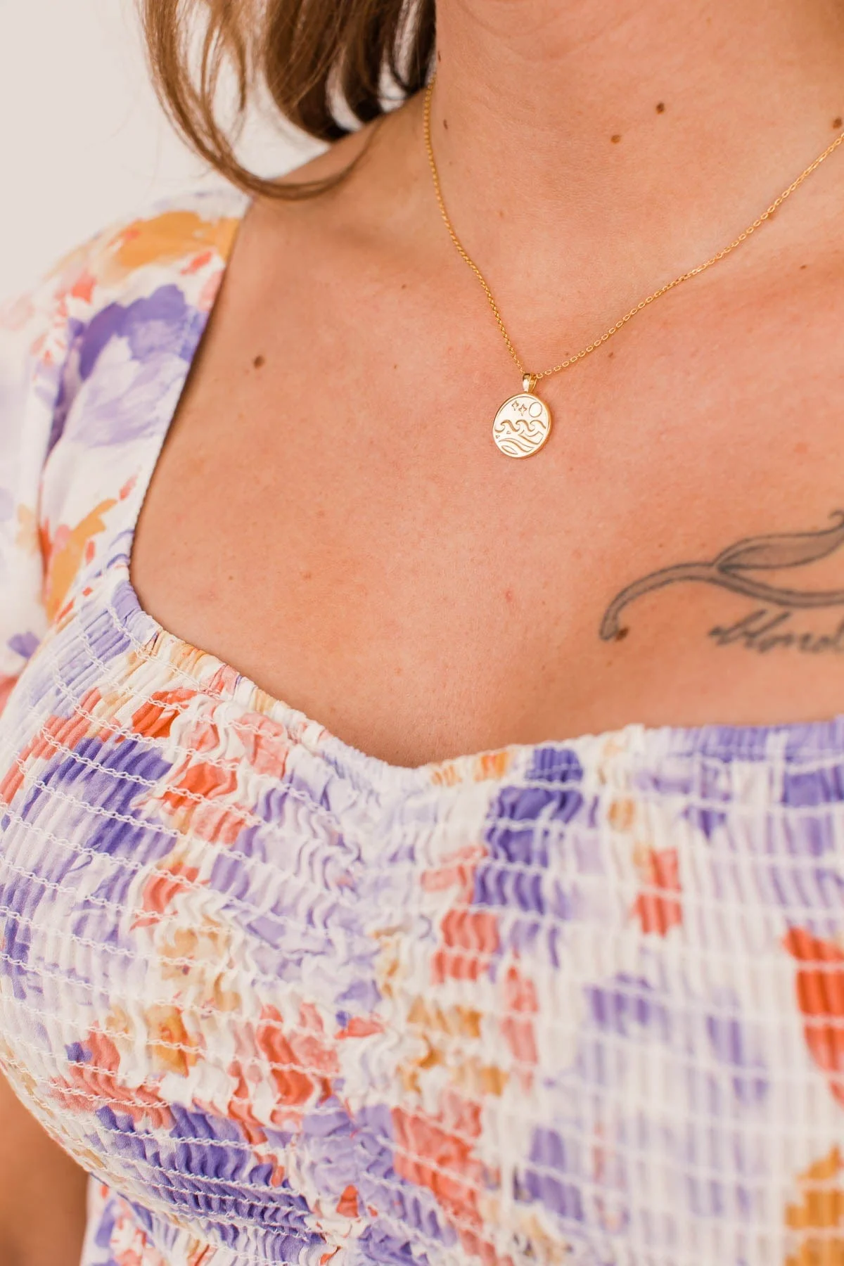 Soothing Waves Pendant- Gold - Image 2