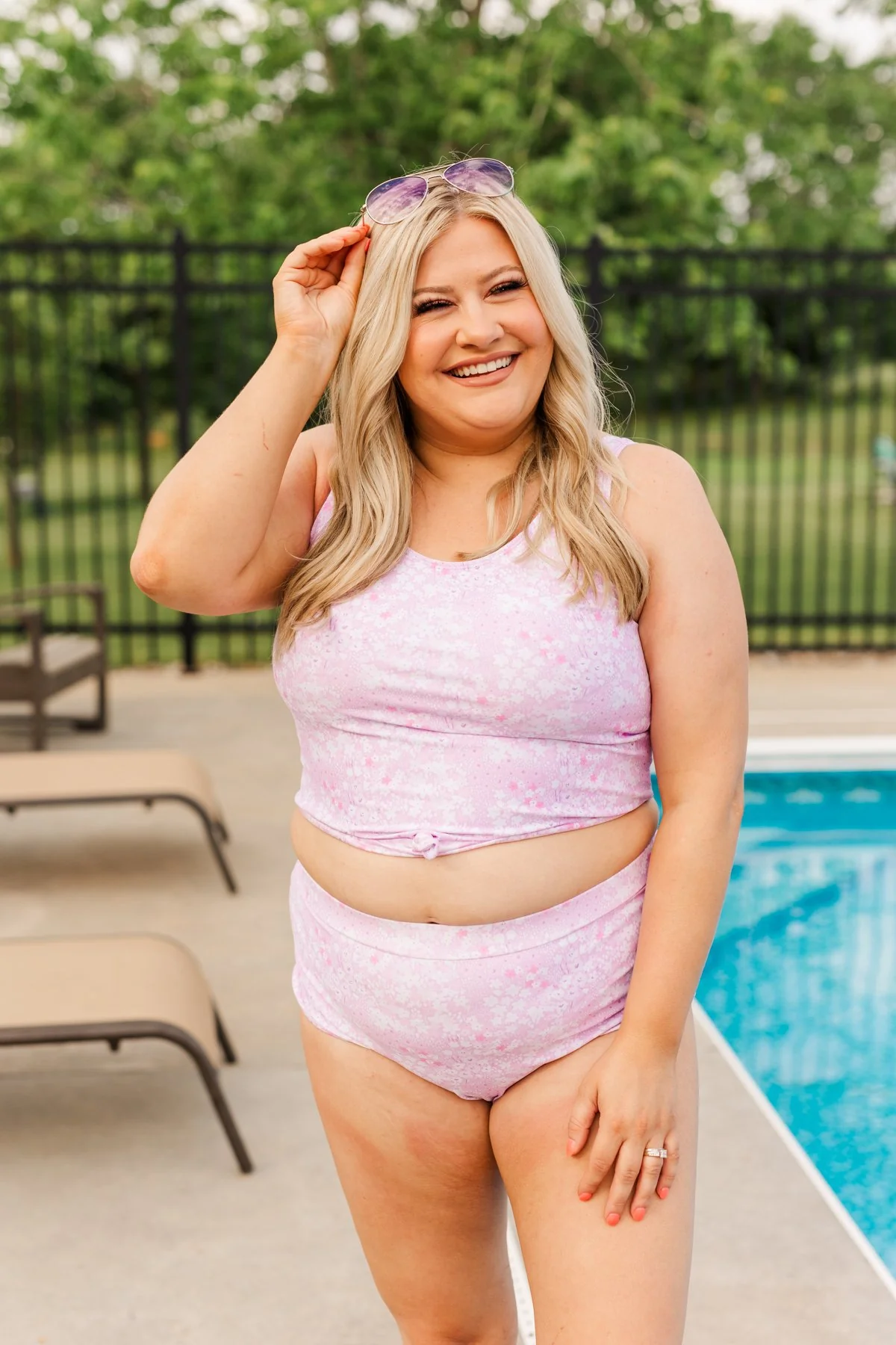 Soul Full Of Sunshine Knot Tankini Top- Lilac - Image 6