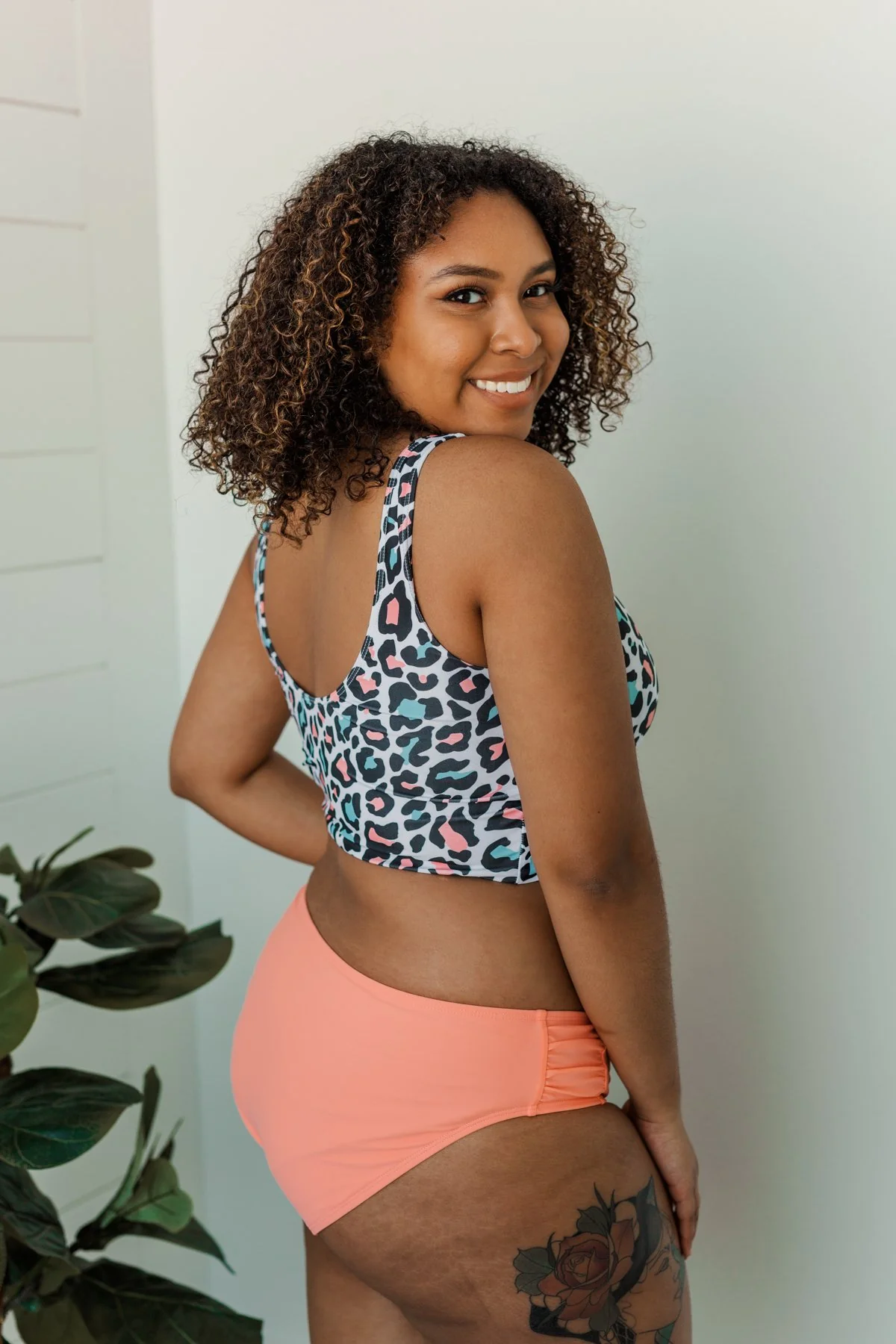 Soul Full Of Sunshine Knot Tankini Top- Multi-Color Leopard - Image 14