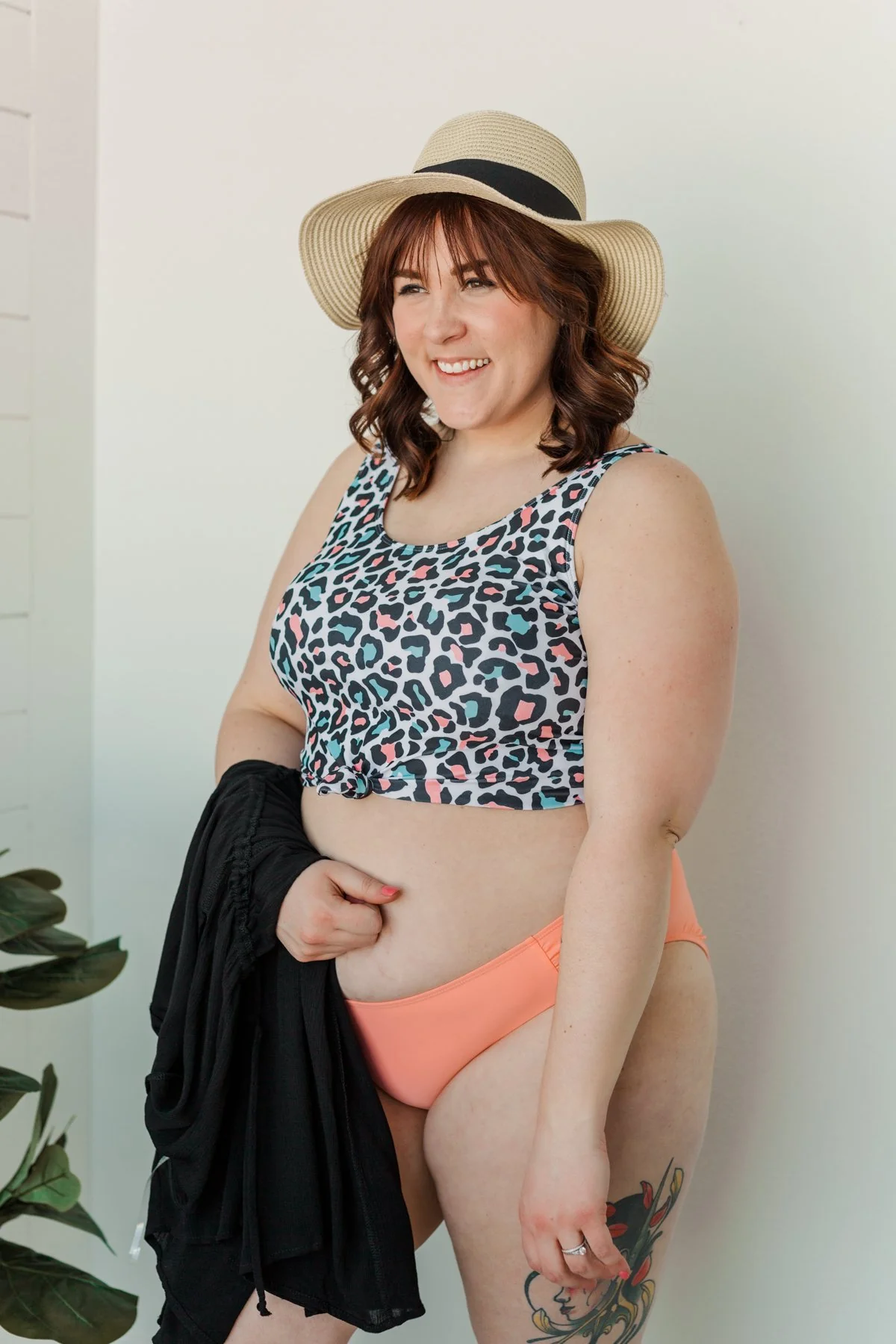 Soul Full Of Sunshine Knot Tankini Top- Multi-Color Leopard - Image 16