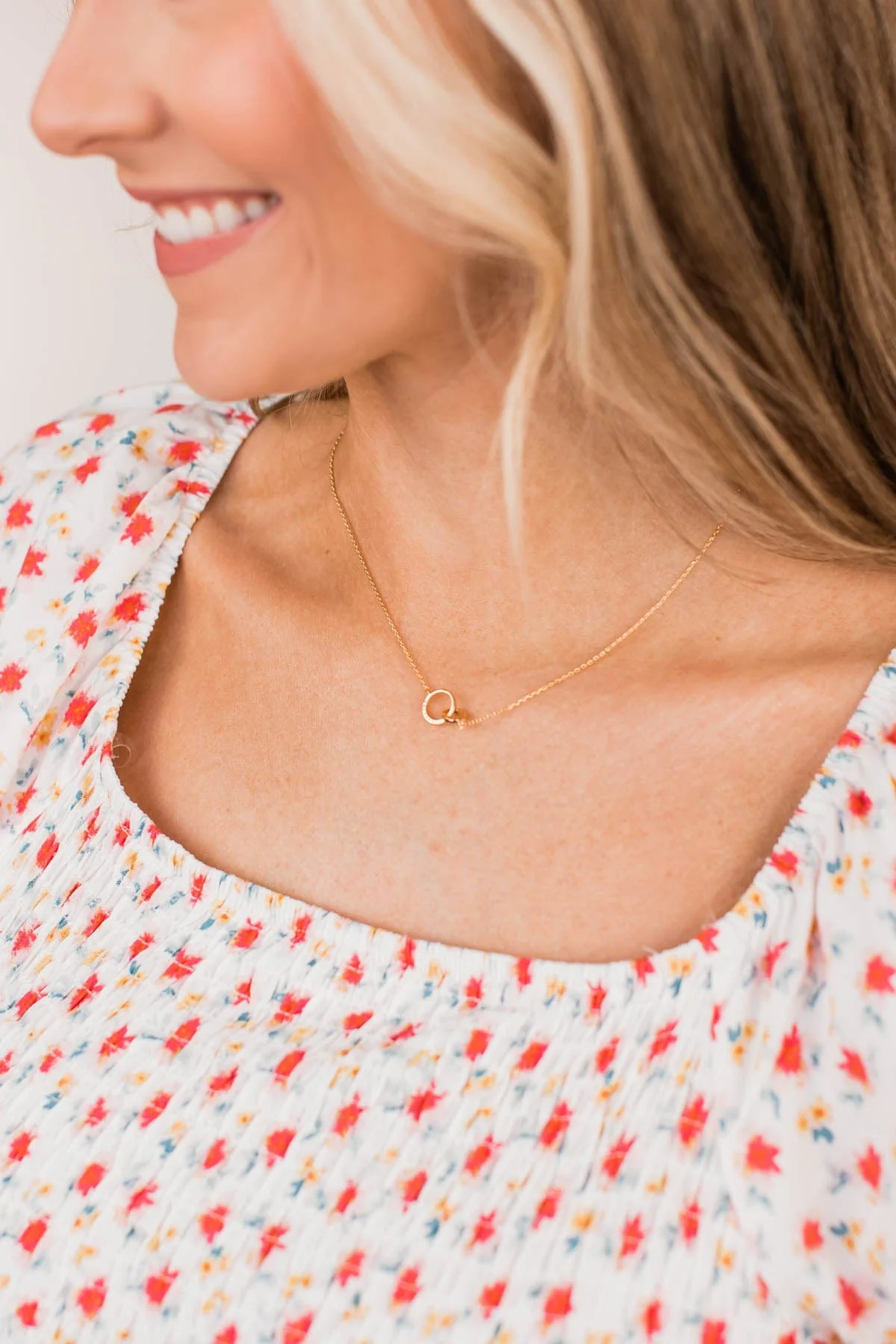 Soul Sisters Forever Linked Necklace- Gold - Image 3