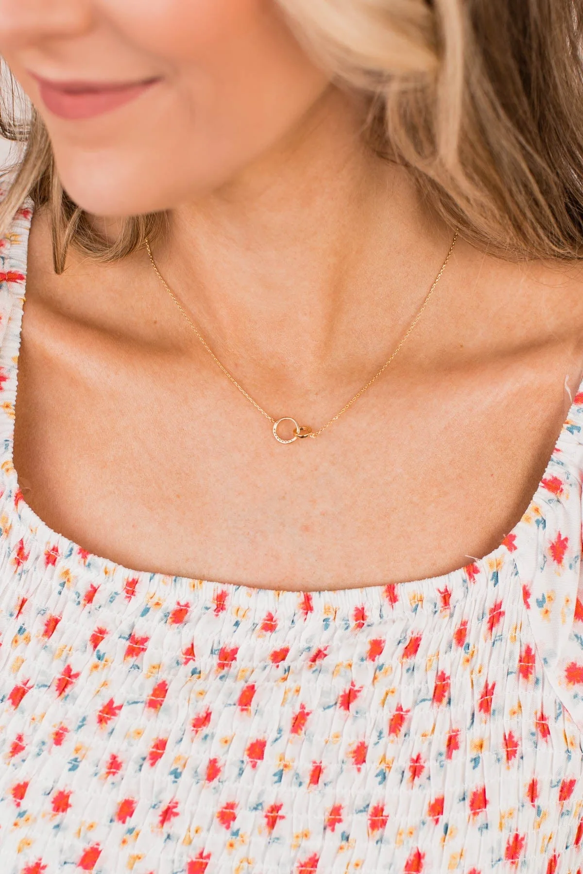 Soul Sisters Forever Linked Necklace- Gold - Image 4