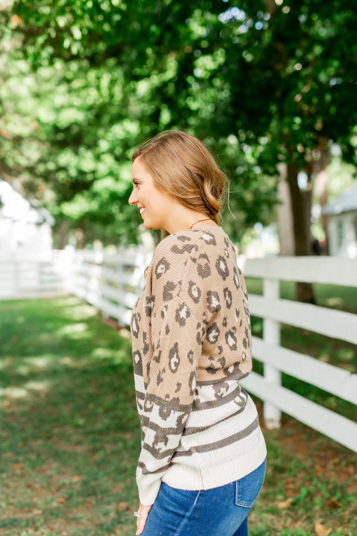 Sounds Like Fun Knit Leopard Sweater- Mocha - Image 10