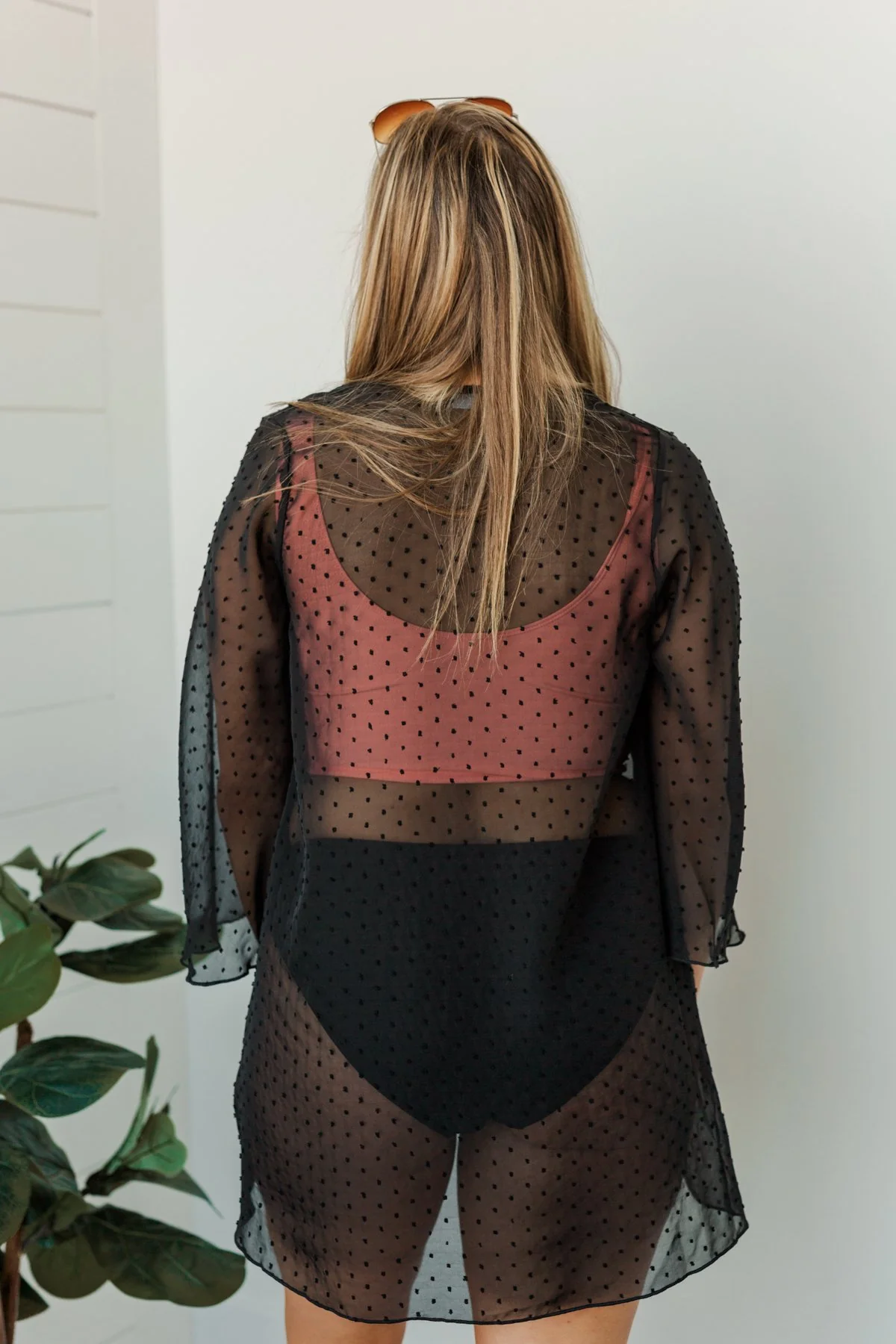 Sounds of Spring Lightweight Kimono- Black - Image 9