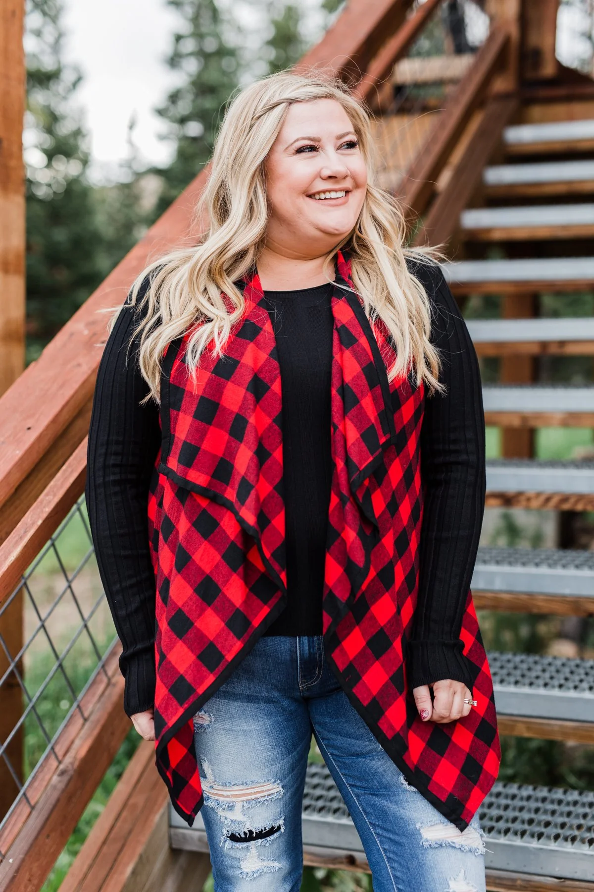 Sounds So Sweet Vest - Buffalo Plaid - Image 5