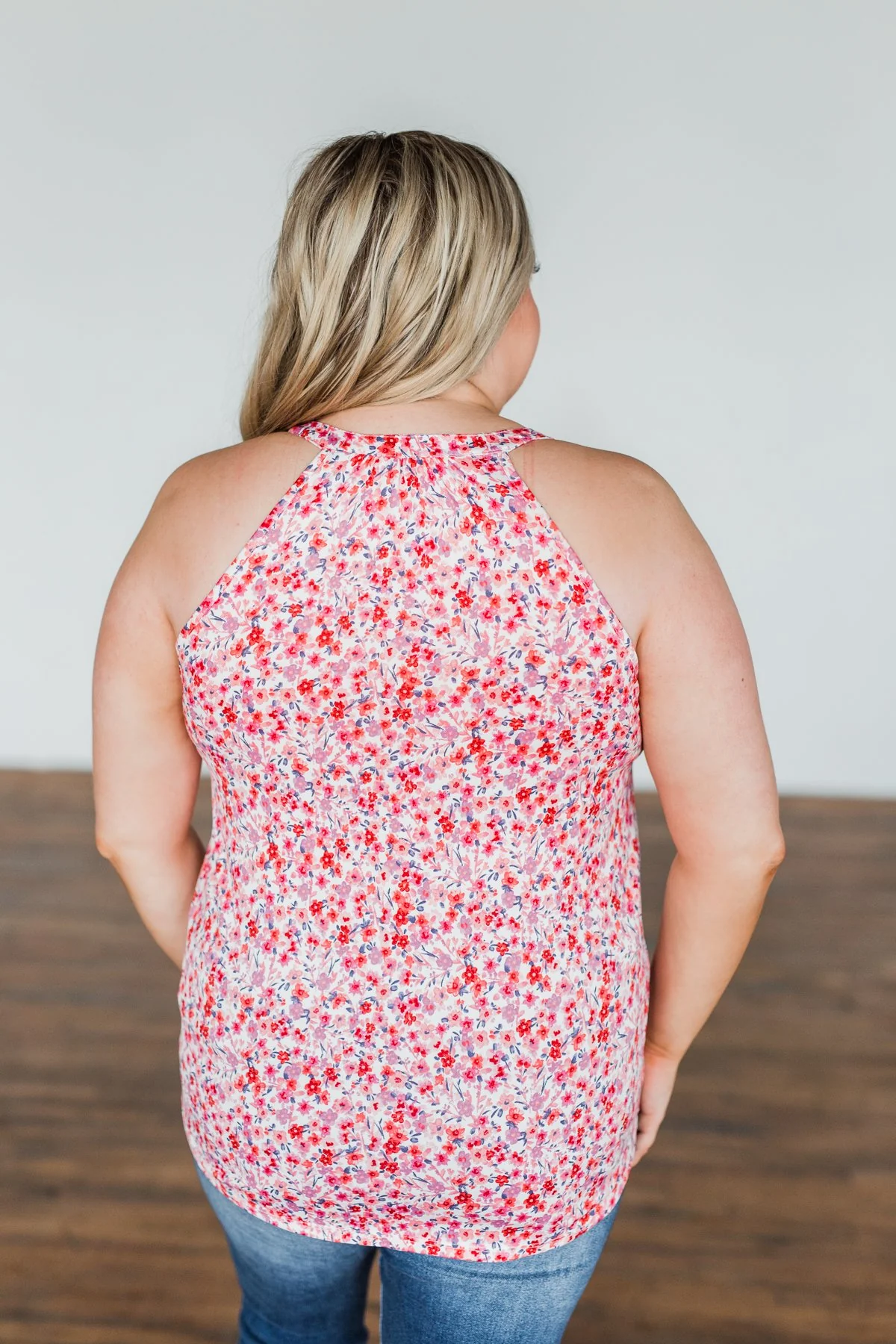 Spaces Between Us V-Neck Tank Top- Shades of Pink - Image 16