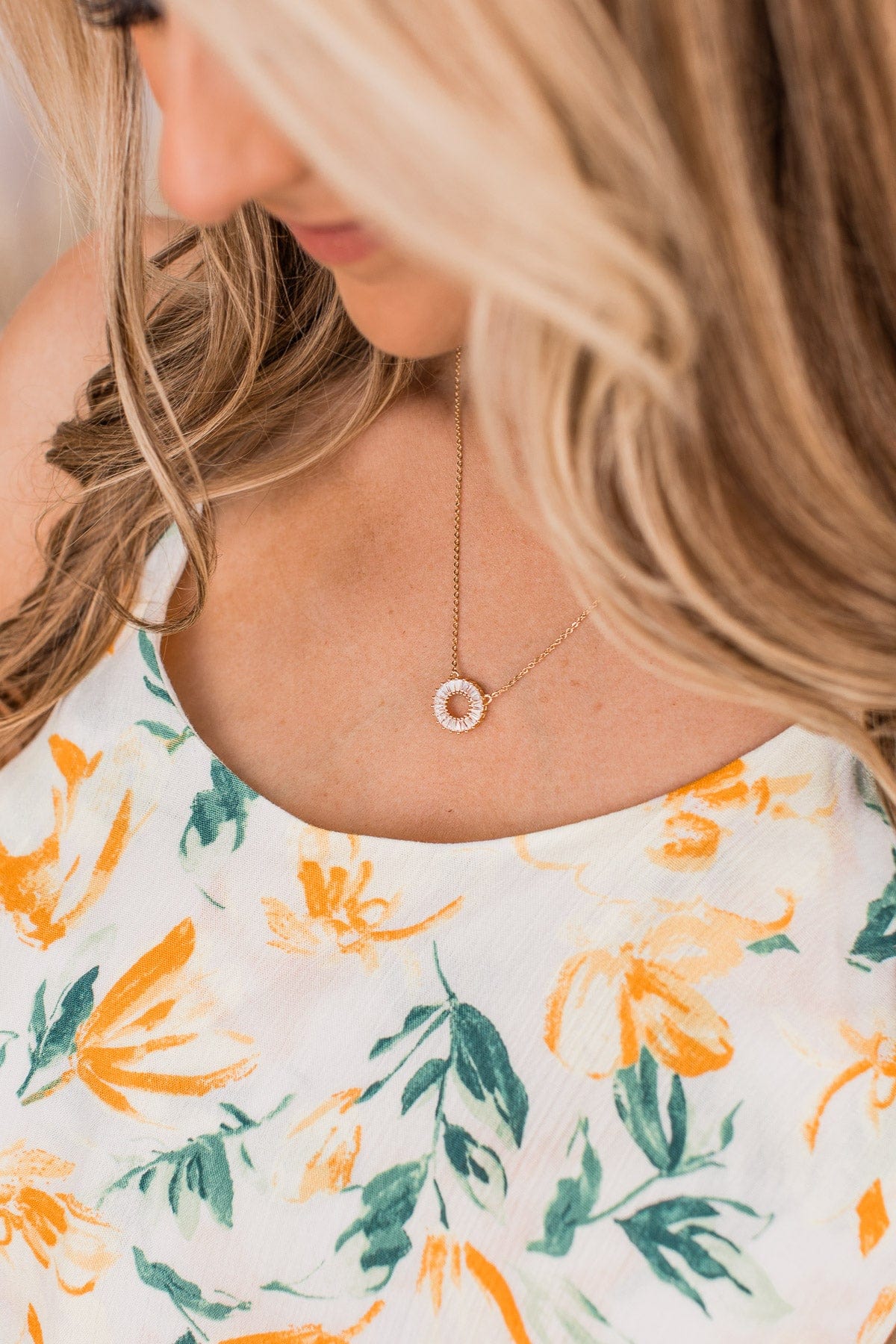 Spark Of The Divine Pendant Necklace- Gold