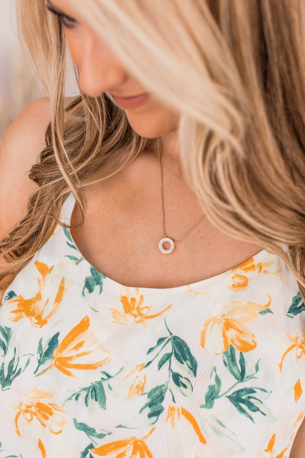 Spark Of The Divine Pendant Necklace- Gold - Image 3