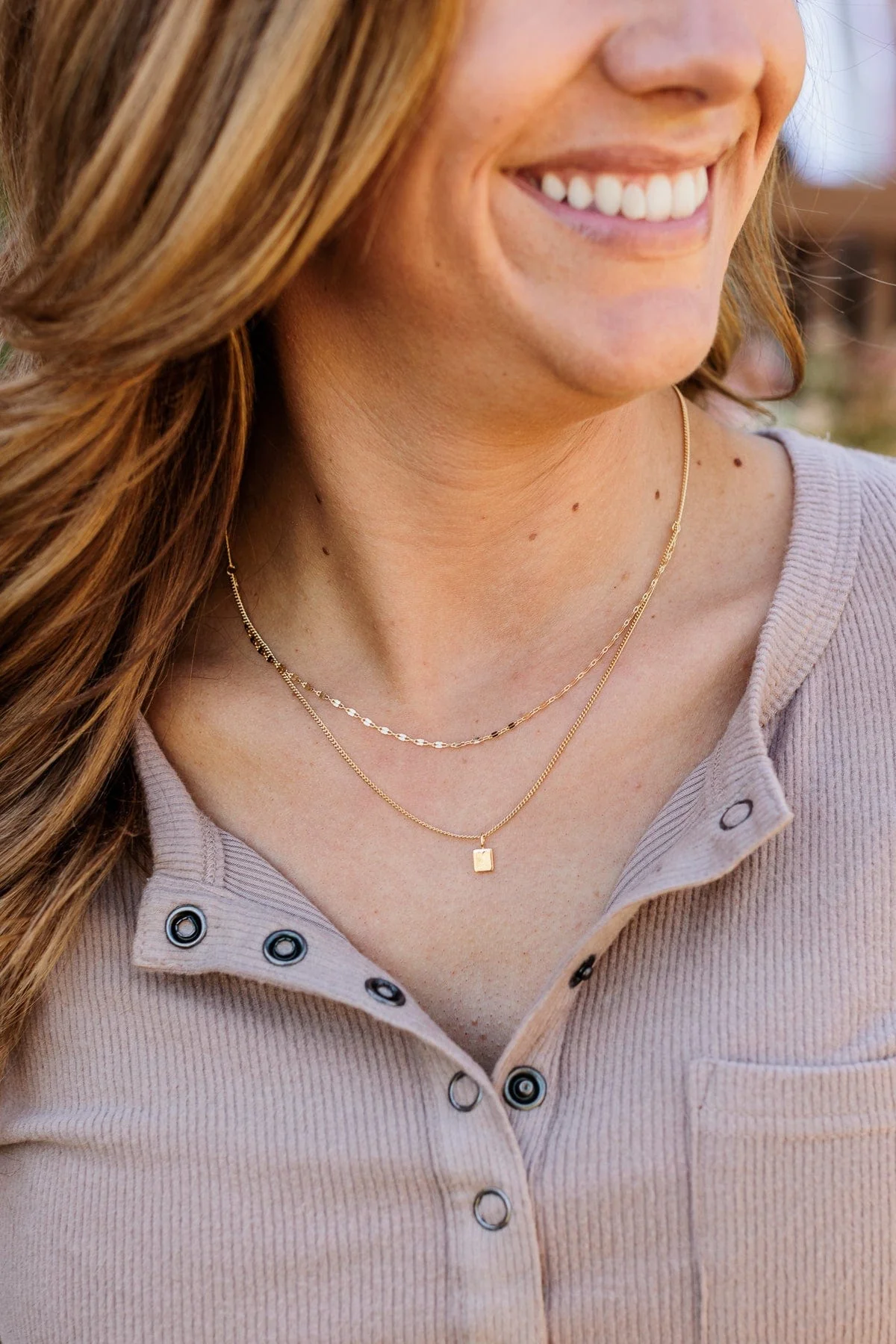 Sparkle More 2-Tier Necklace- Gold - Image 2