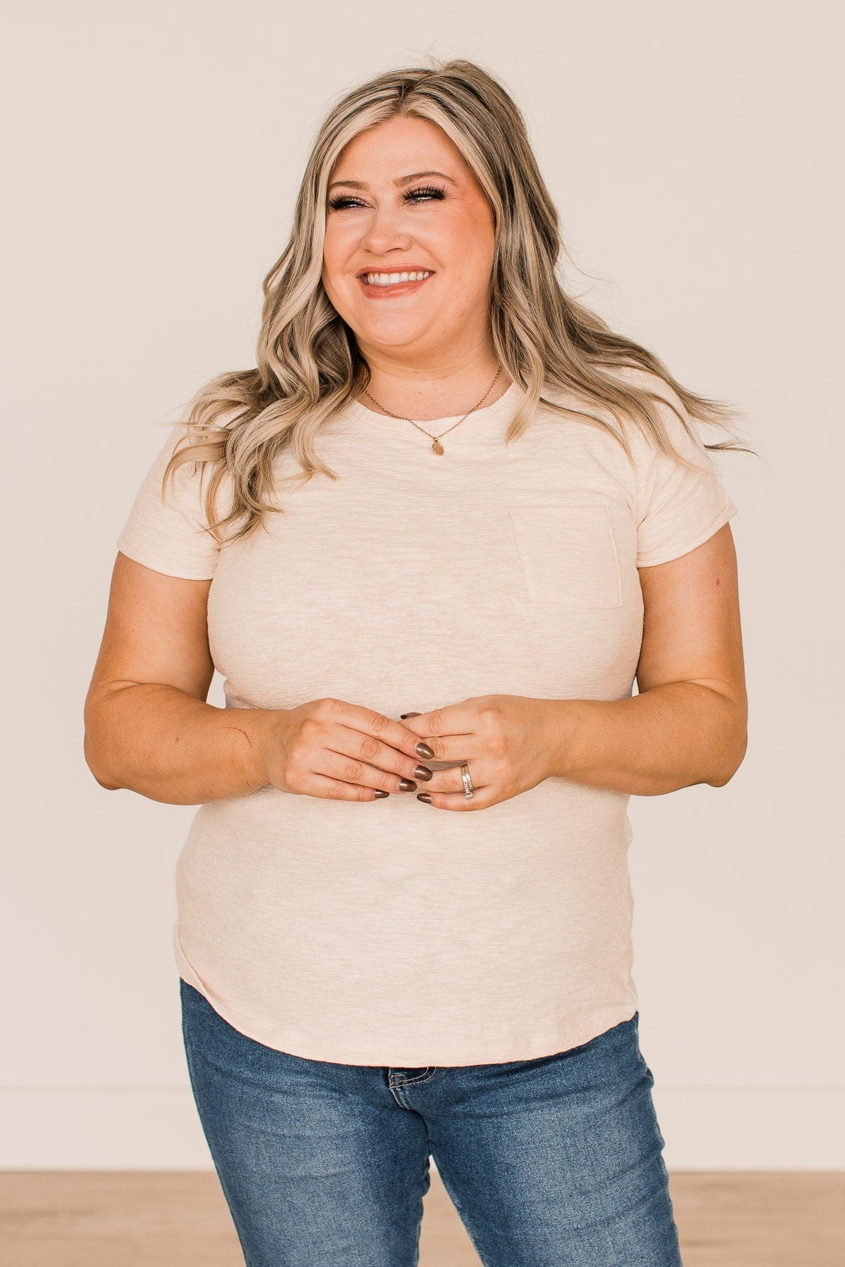 Speak For Yourself Short Sleeve Top- Cream - Image 2