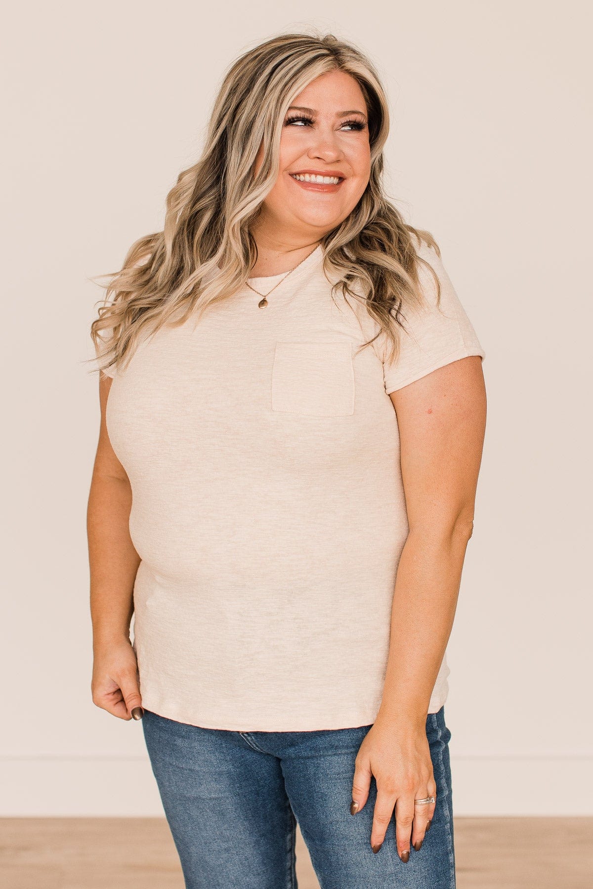 Speak For Yourself Short Sleeve Top- Cream - Image 6