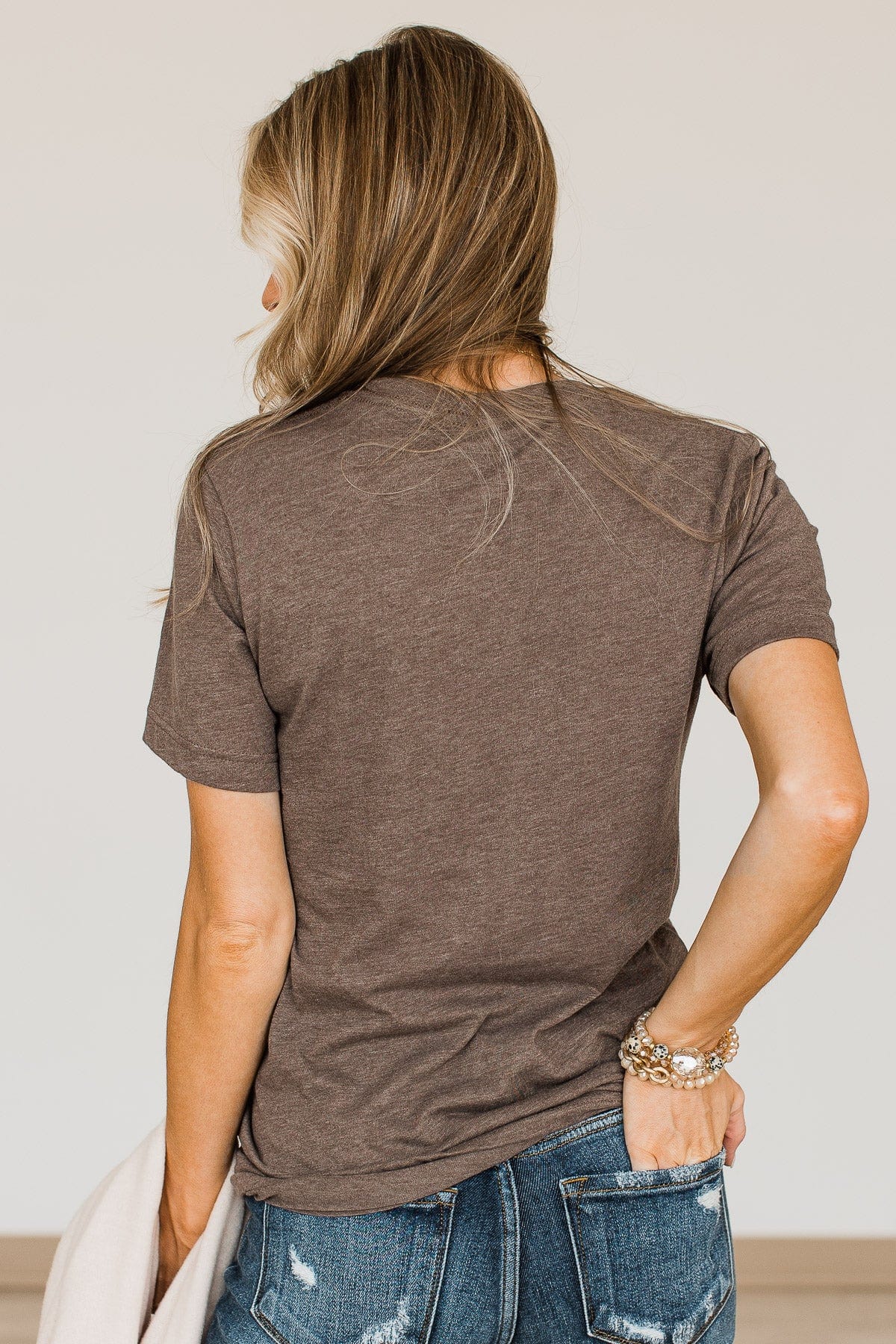 "Spice Girl" Graphic Tee- Mocha - Image 9