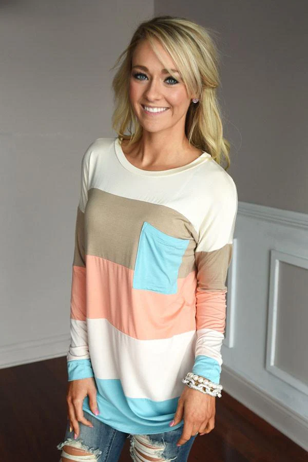 Spring Color Block Top - Image 3