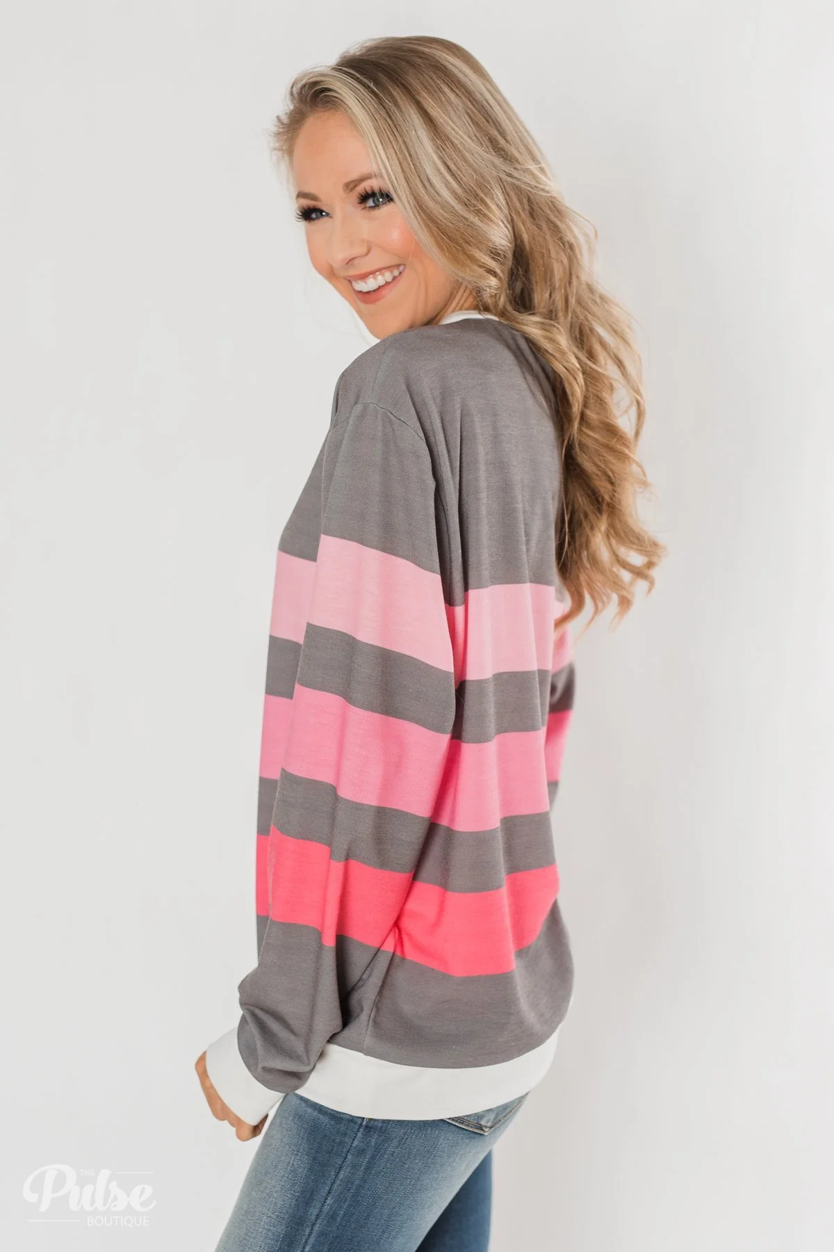 Spring's Pink Dream Striped Top - Comment Sold - Image 7