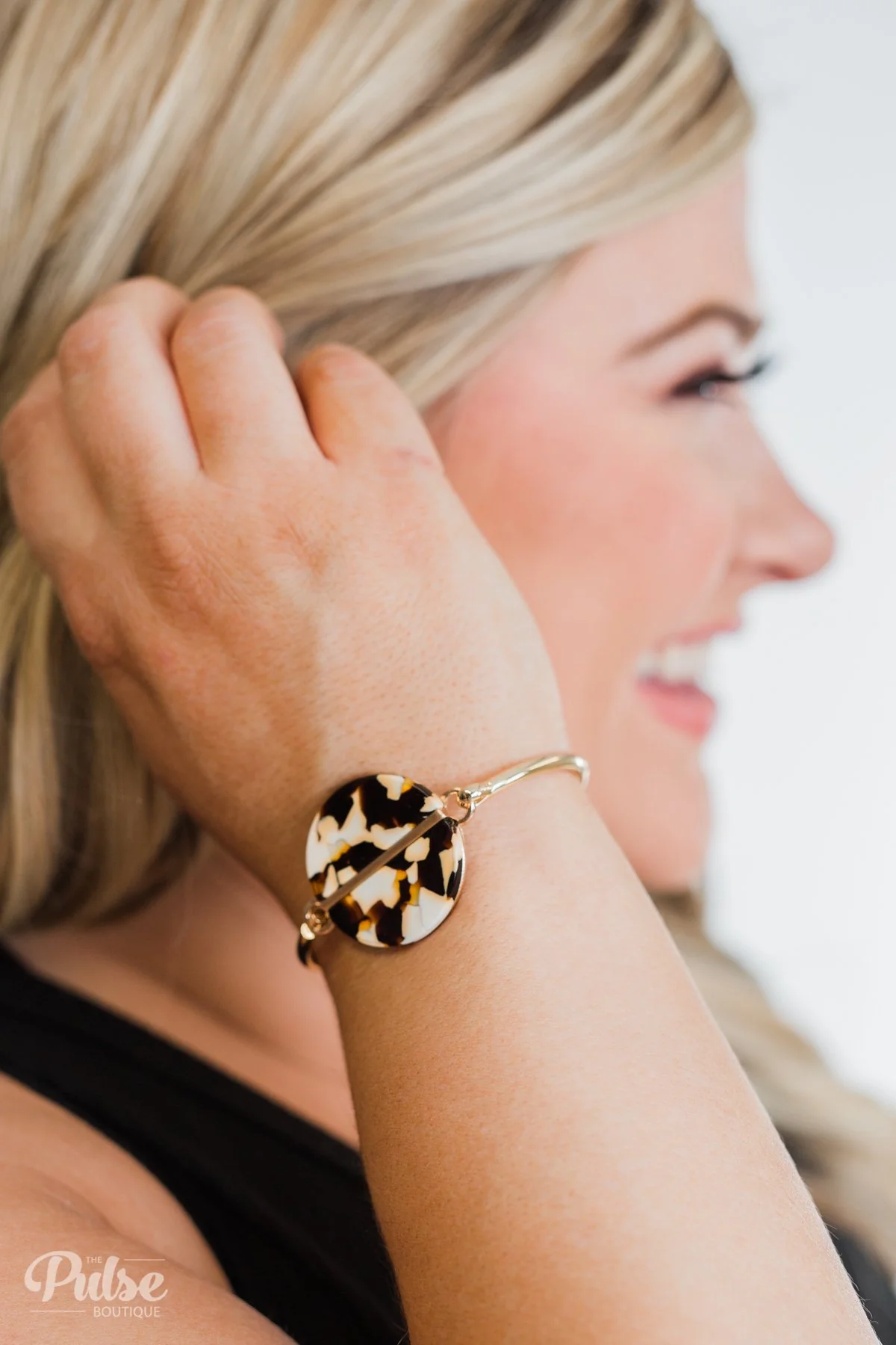 Stained Bracelet Cuff- Coffee
