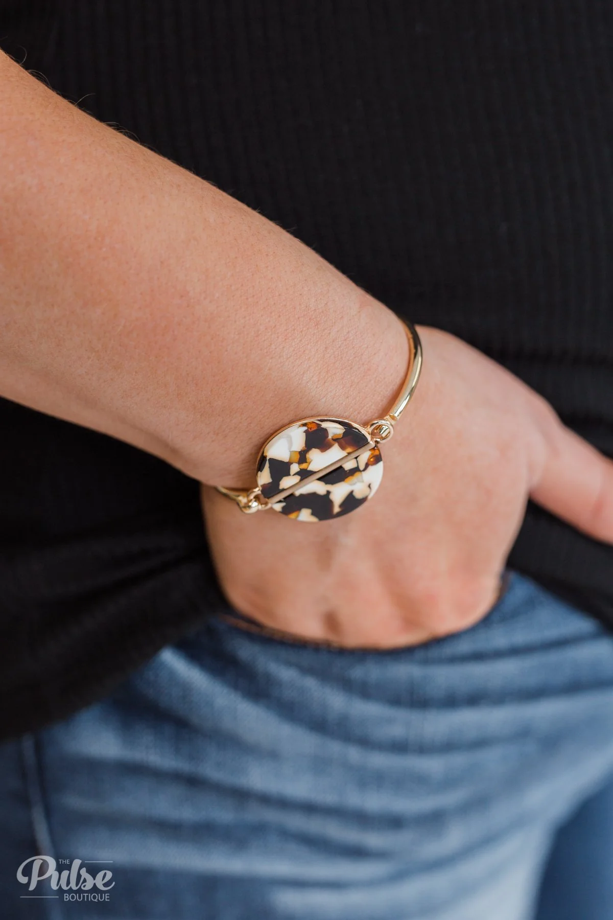 Stained Bracelet Cuff- Coffee - Image 3