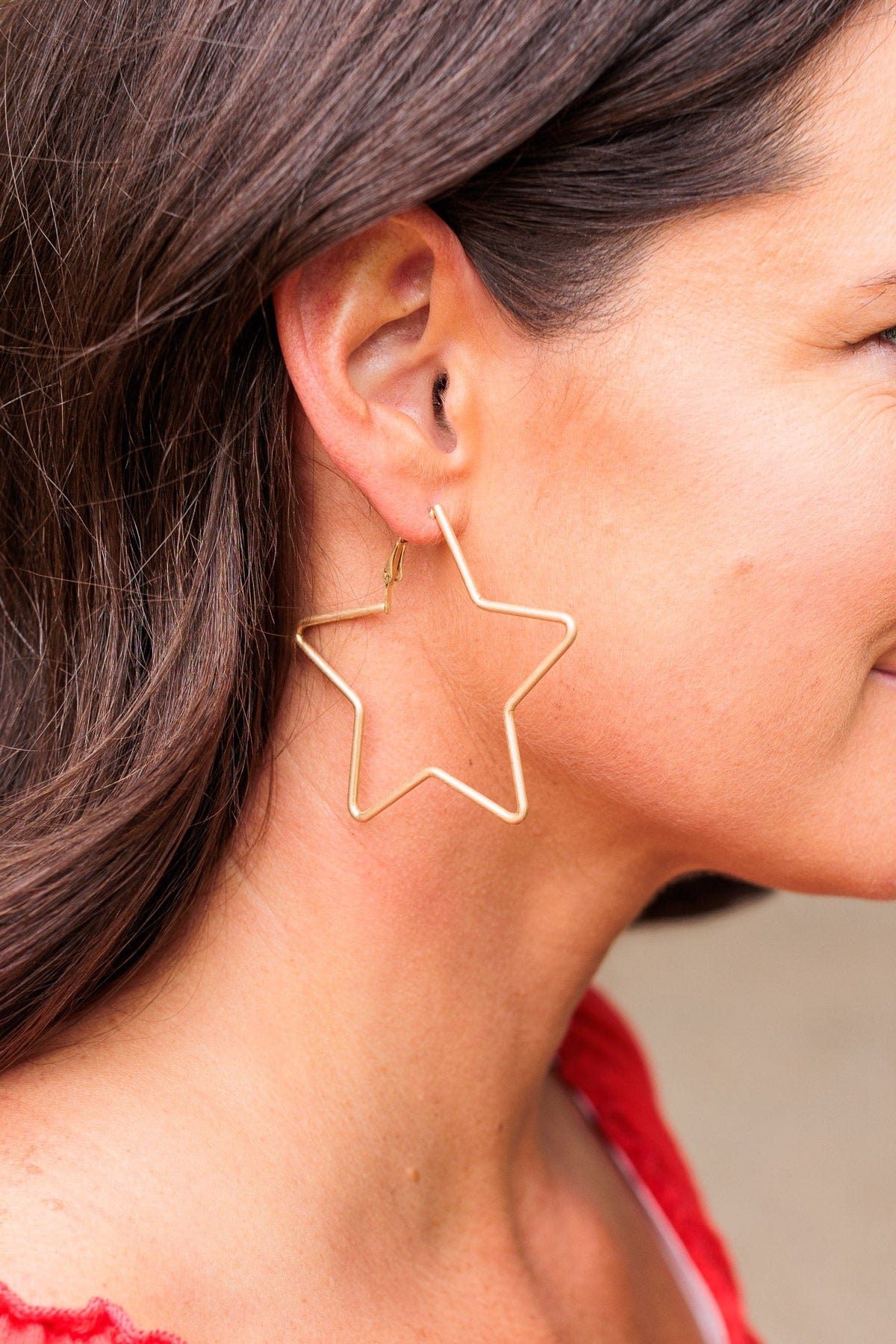 Stargaze With You Dangle Earrings- Gold - Image 2