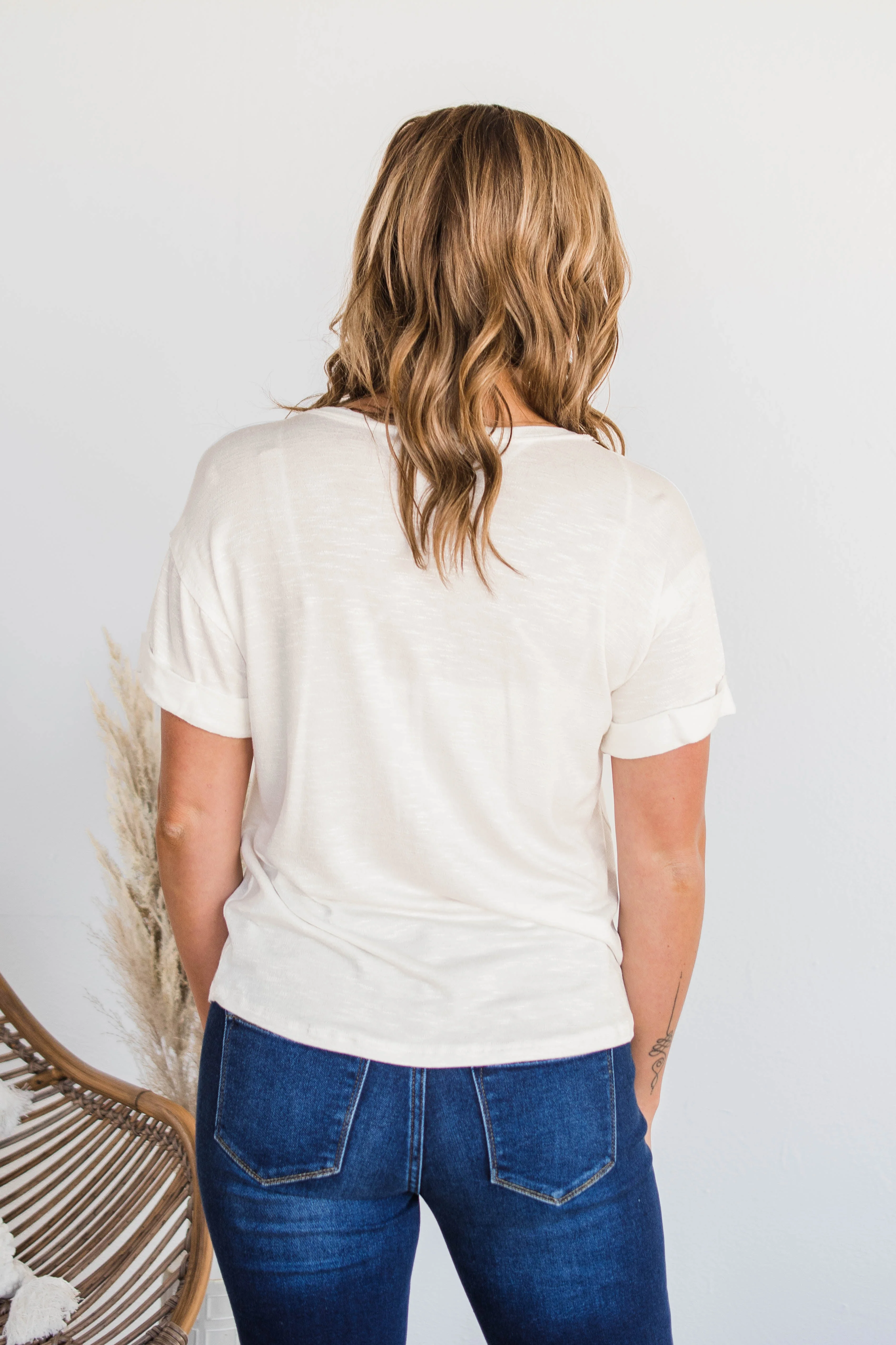 Start My Day Short Sleeve Top- Ivory - Image 10