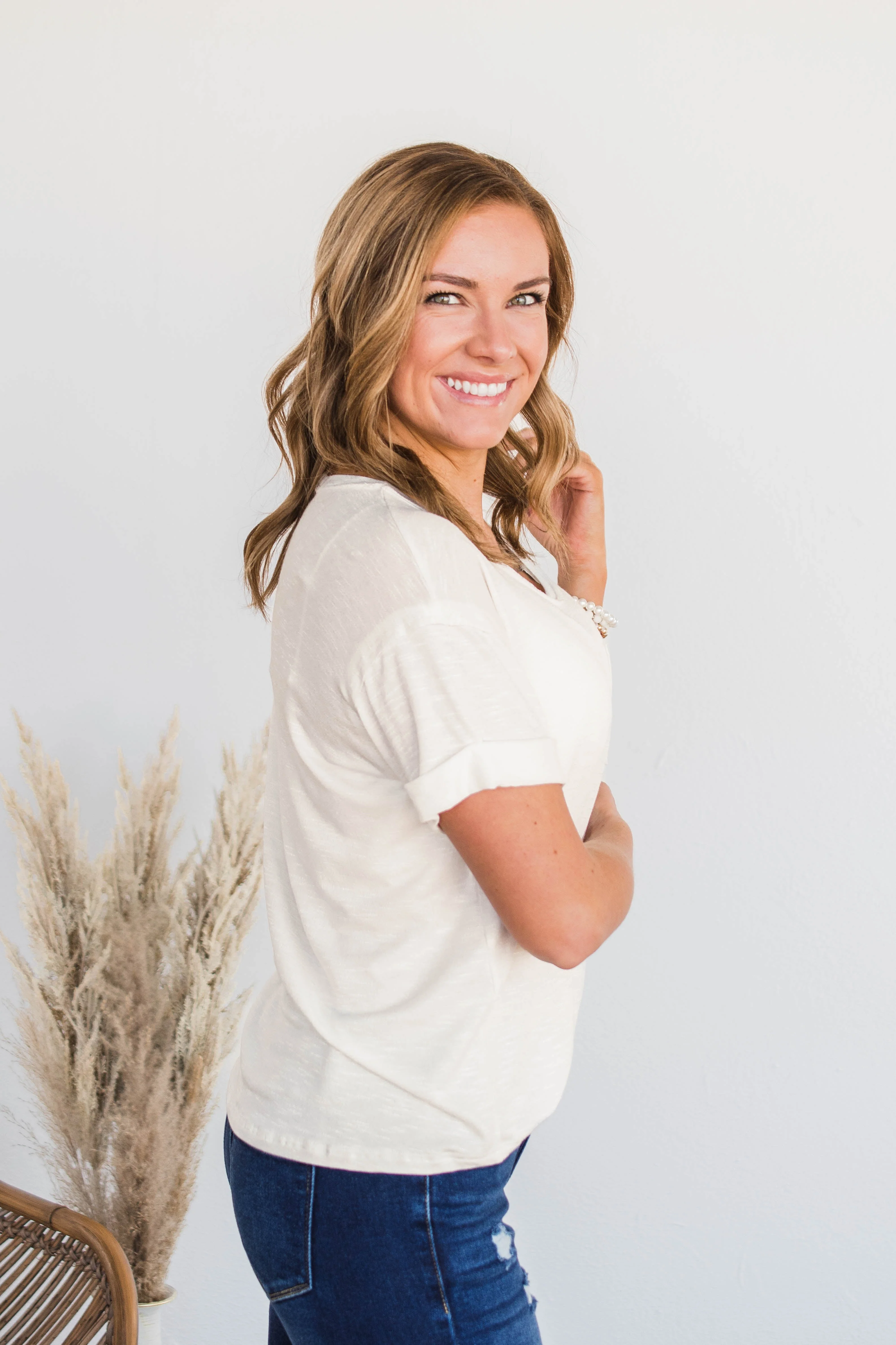 Start My Day Short Sleeve Top- Ivory - Image 8
