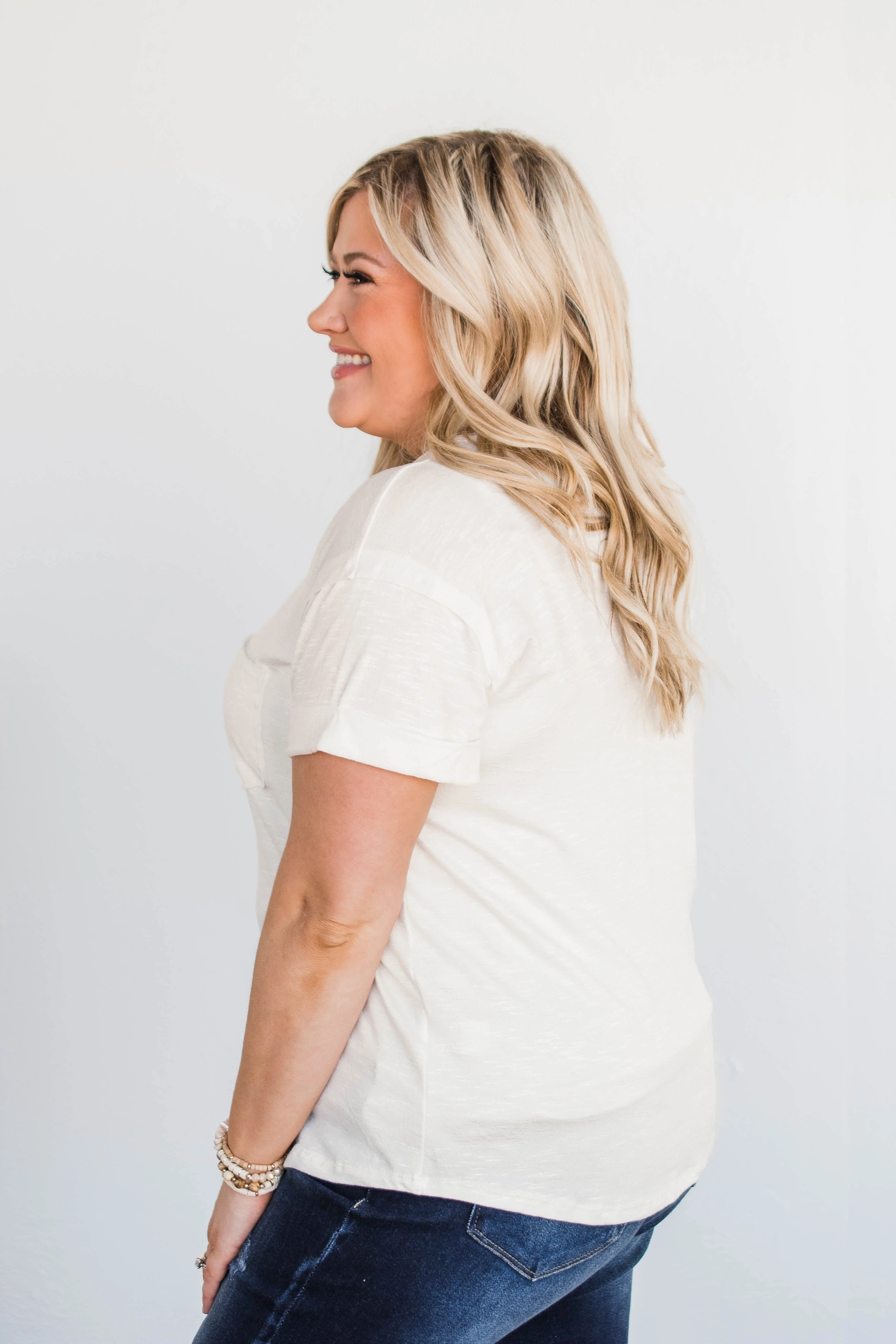 Start My Day Short Sleeve Top- Ivory - Image 9