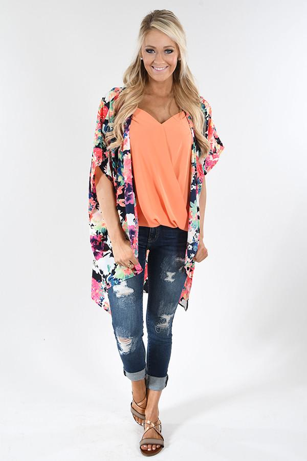 Stay Bright Floral Kimono - Image 2
