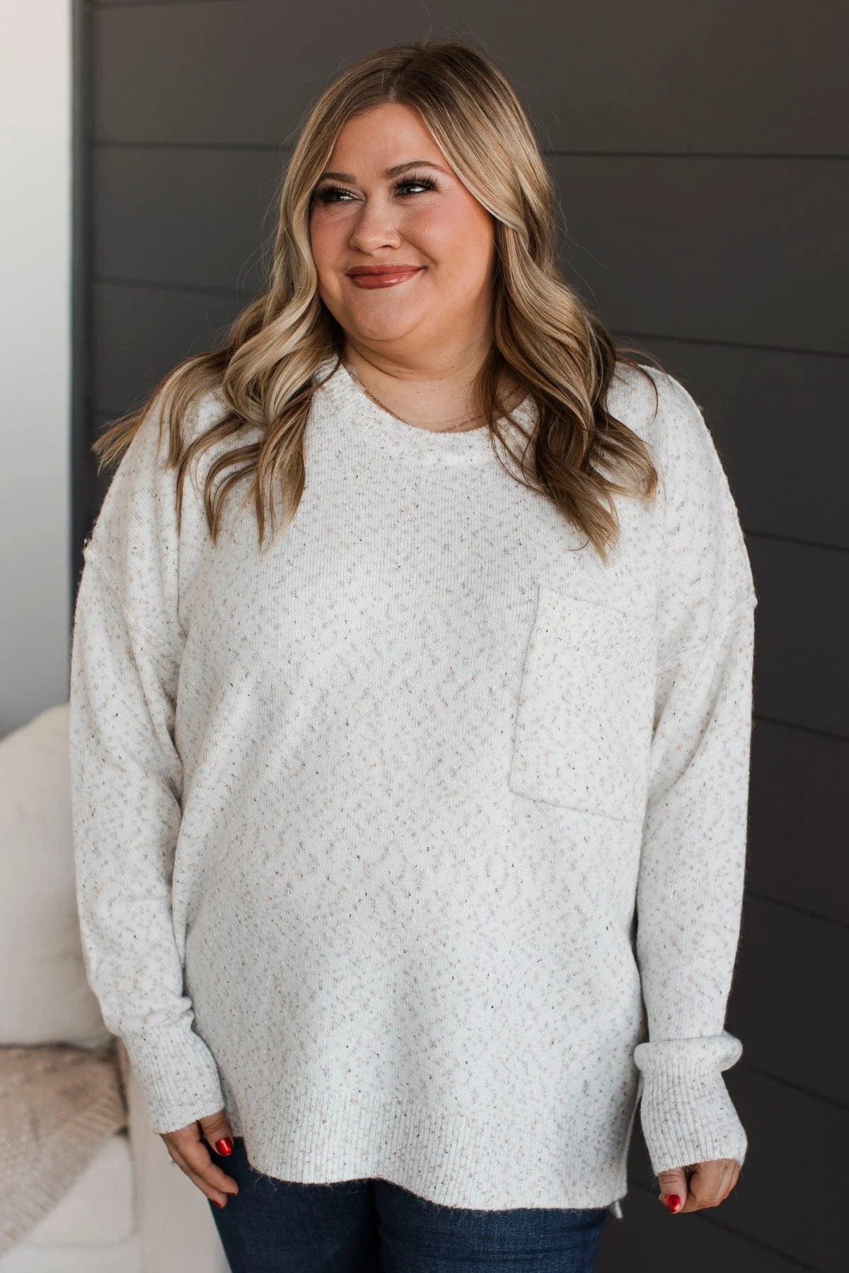 Stay Magical Sprinkle Knit Sweater- Ivory - Image 3