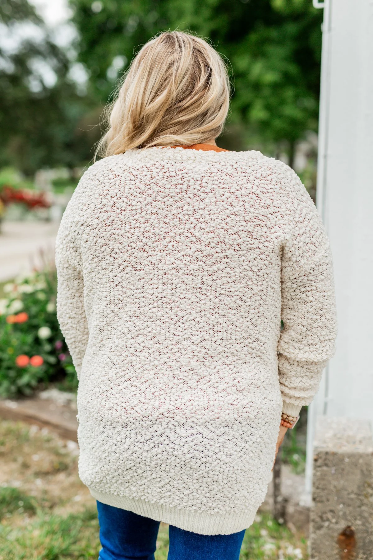 Stealing Glances Popcorn Knit Cardigan- Ivory - Image 14