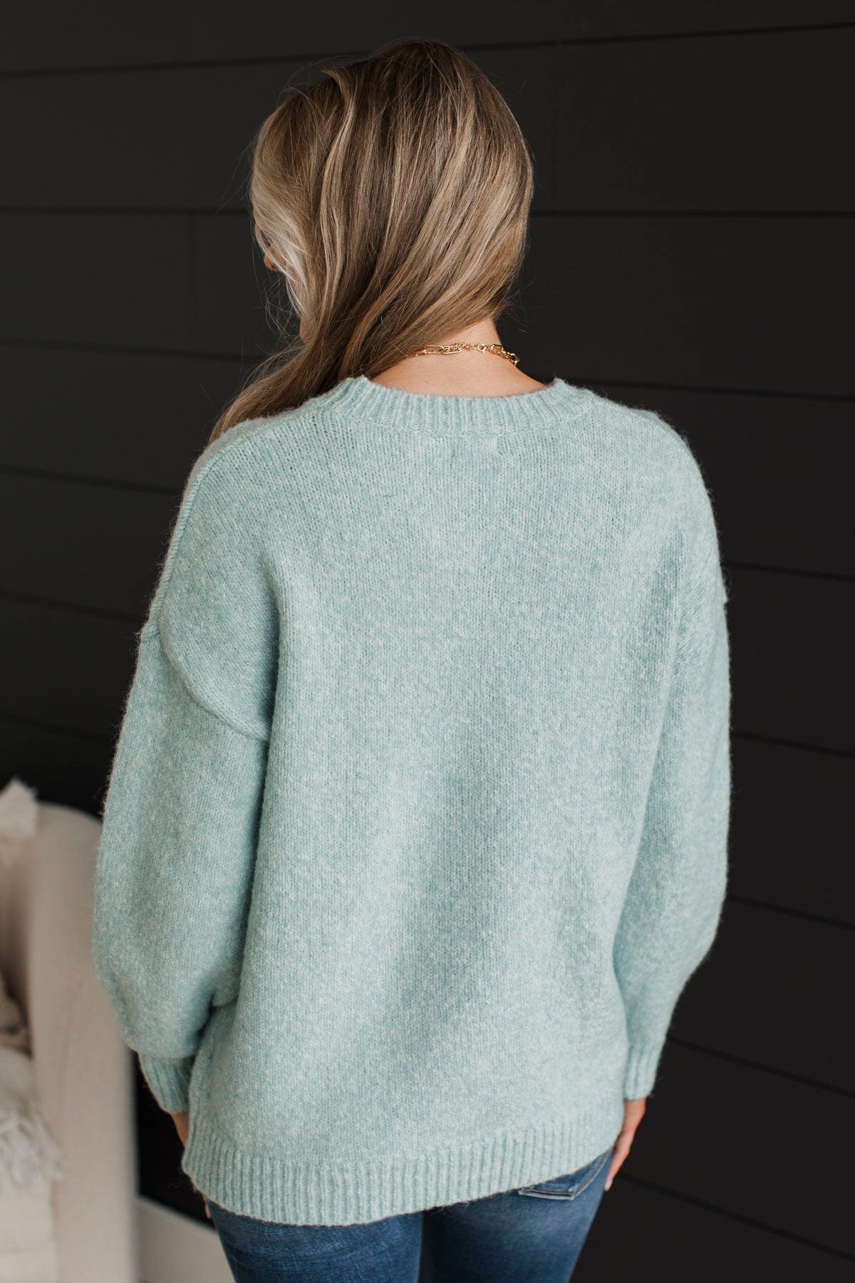 Still The One Knit Sweater- Light Blue - Image 7
