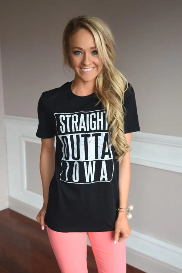 Straight Outta Iowa Tee - Image 4