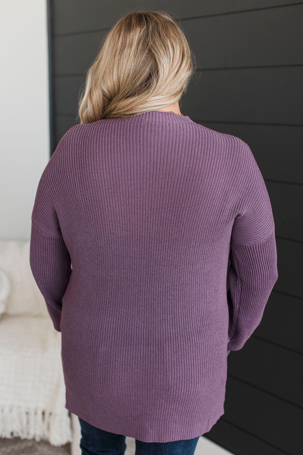 Striving For The Impossible Knit Sweater- Dusty Purple - Image 8