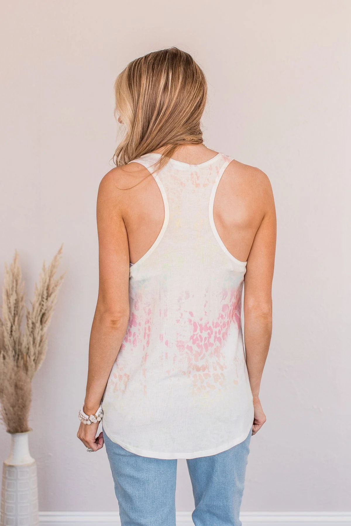 Because You Care Animal Print Tank- Ivory - Image 8