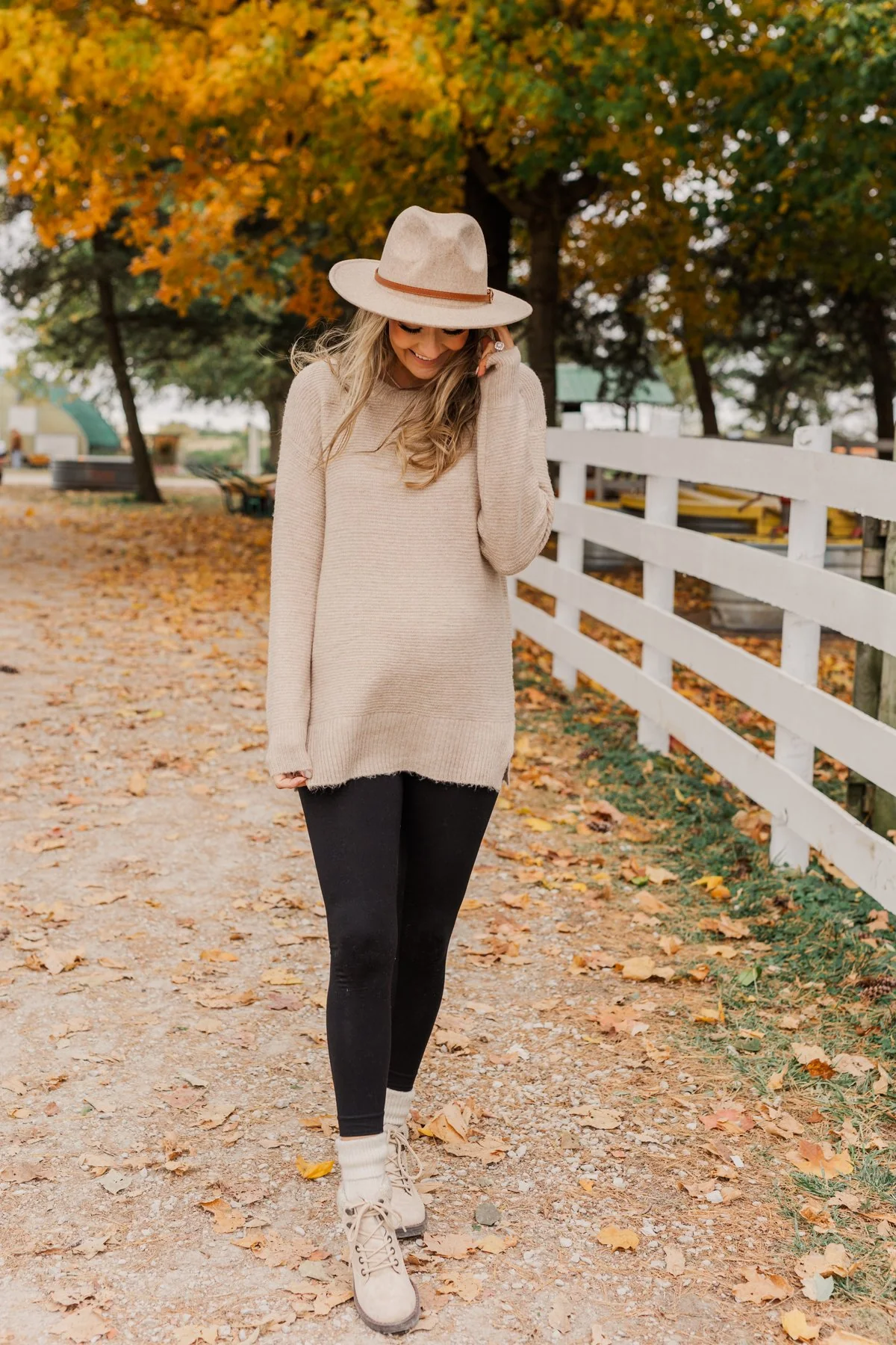 Stunningly Beautiful Knit Sweater- Beige - Image 12