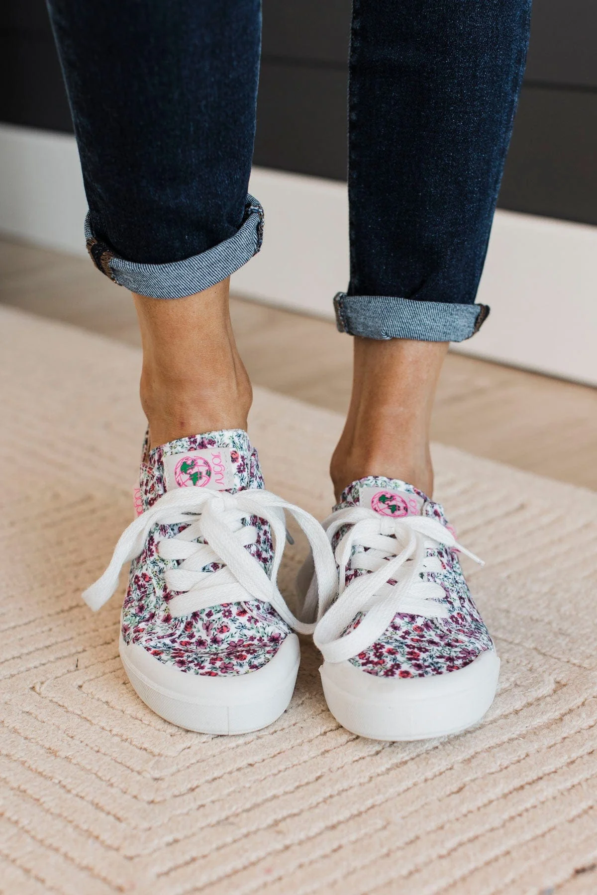 Sugar Festival Sneakers- Pink Multi Floral