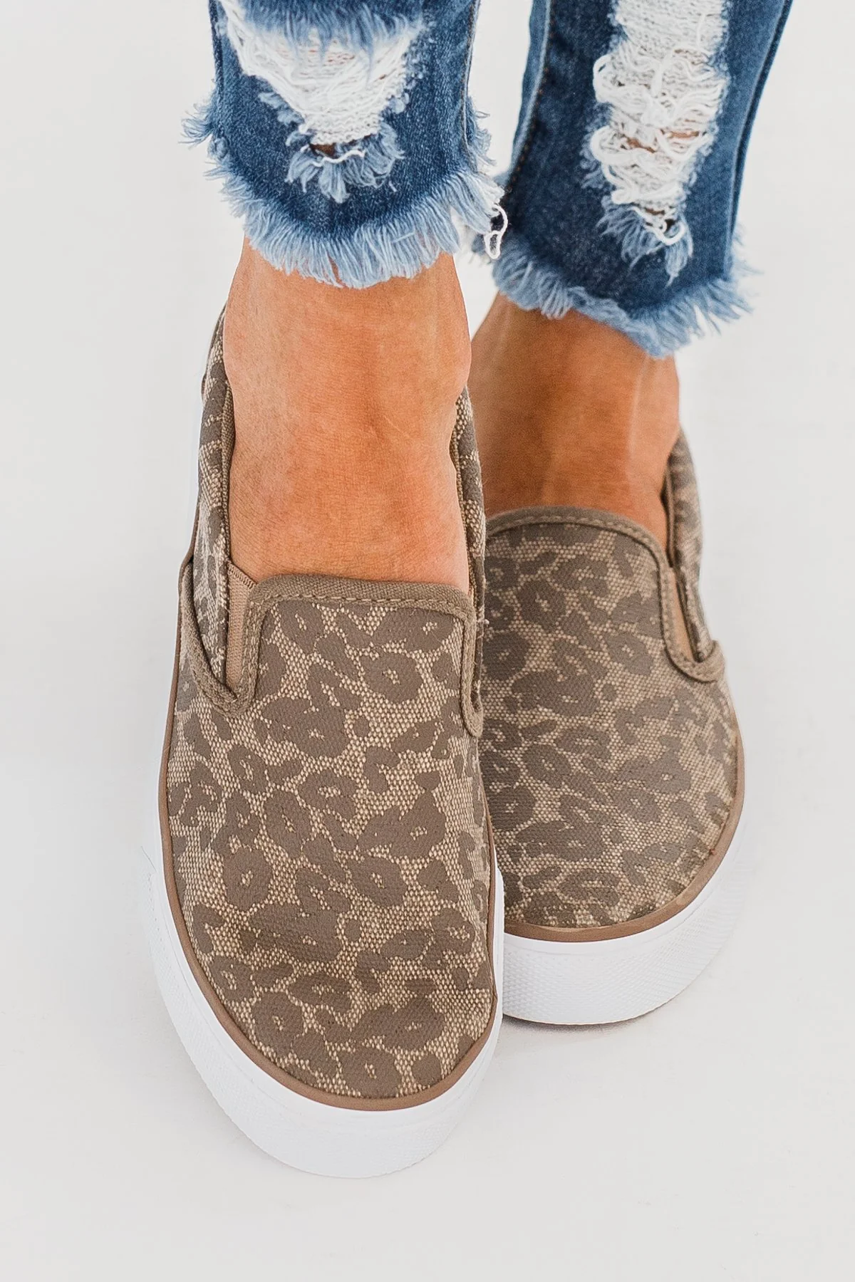 Sugar Flicker Shoes- Washed Leopard Canvas - Image 3