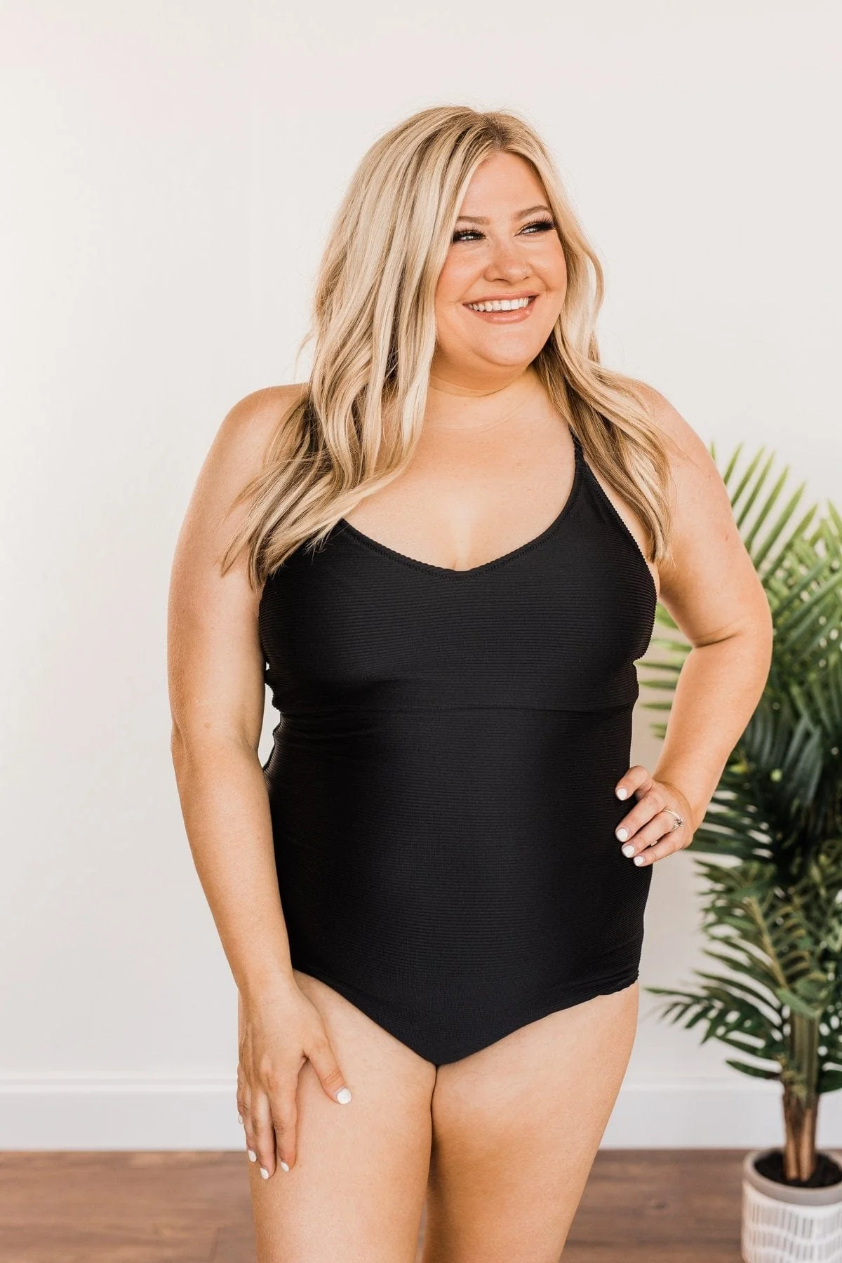Summer At The Shore One-Piece Swimsuit- Black - Image 6