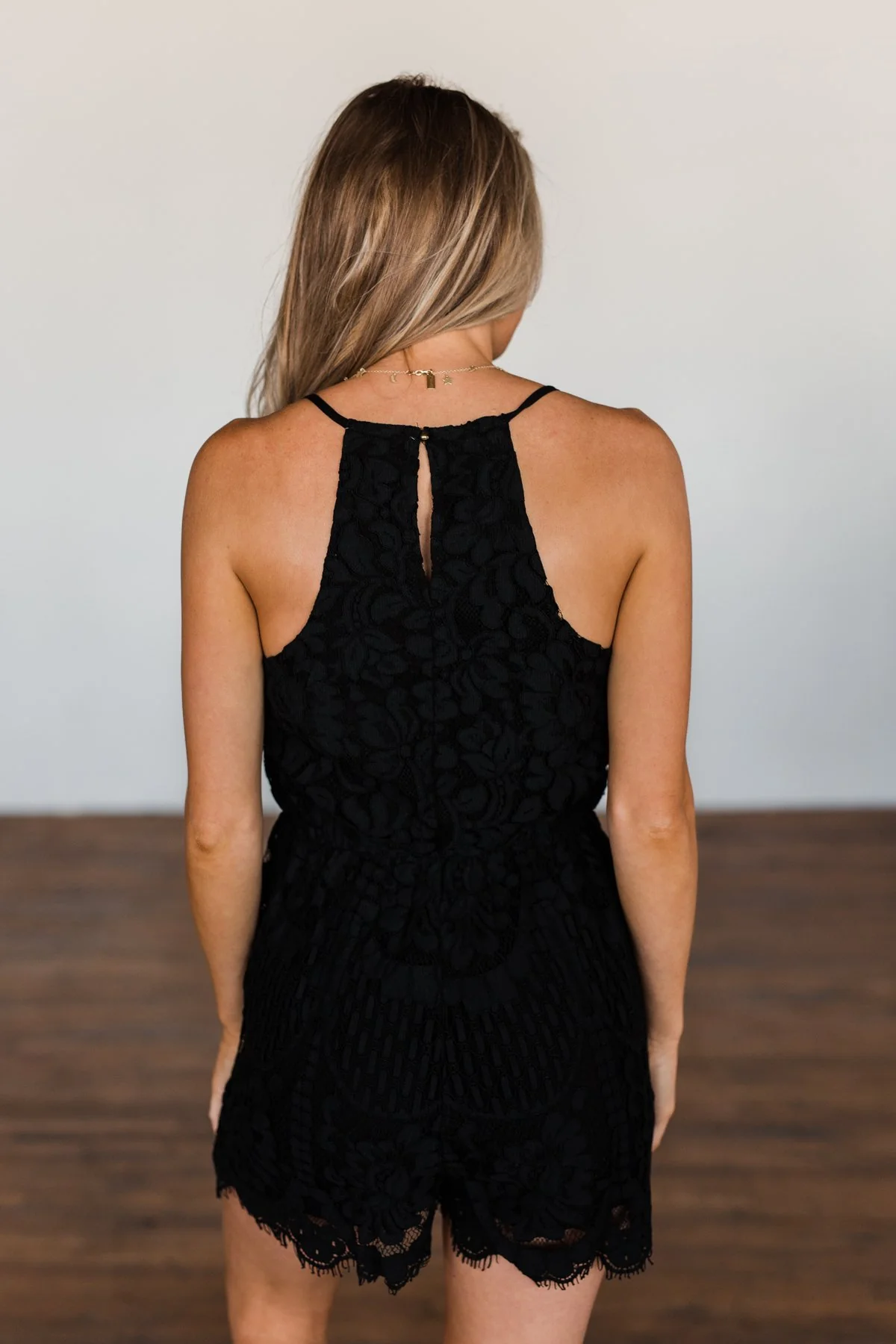 Summer Elegance Lace Romper - Black - Image 17