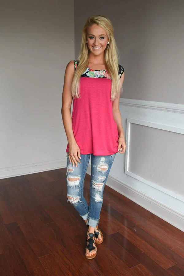 Summer Picnic Tank ~ Pink - Image 2