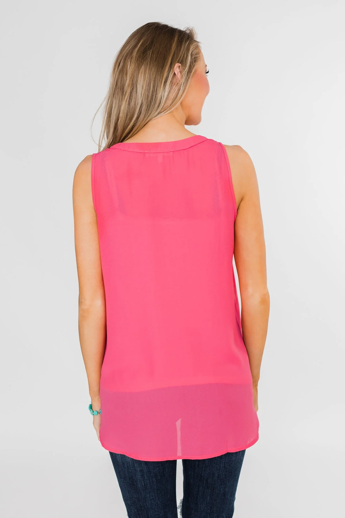 Summer Ready Sheer Pink Tank Top - Image 14