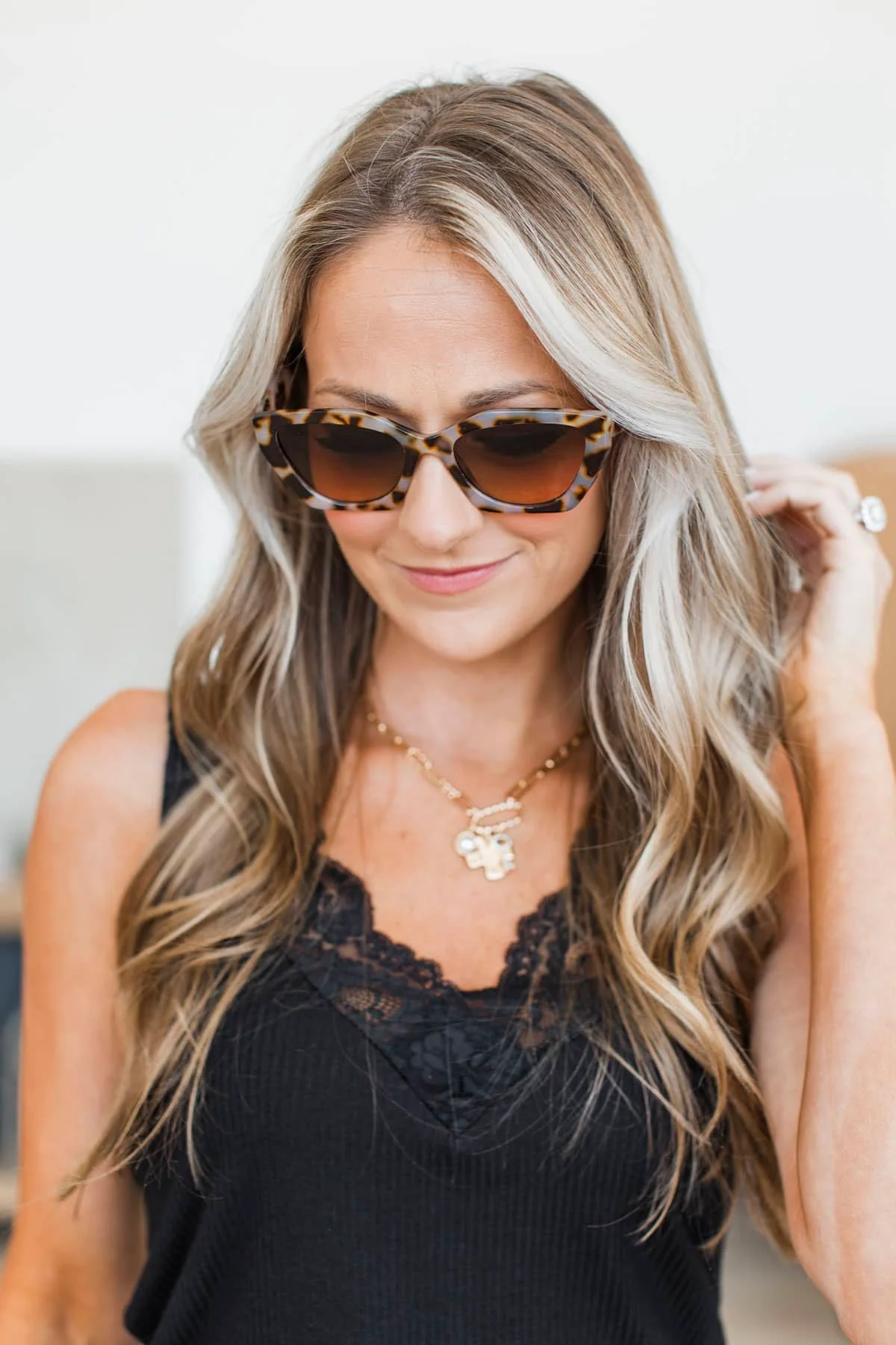 Sun On My Skin Acetate Sunglasses- Light Tortoise - Image 2