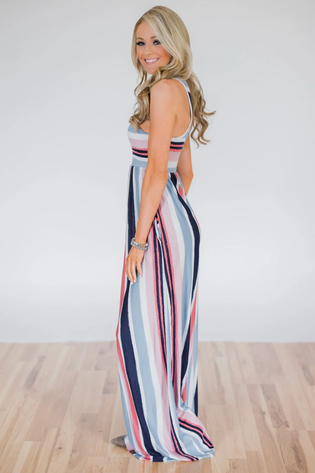 Sun Rays & Beach Days Striped Maxi Dress - Image 7