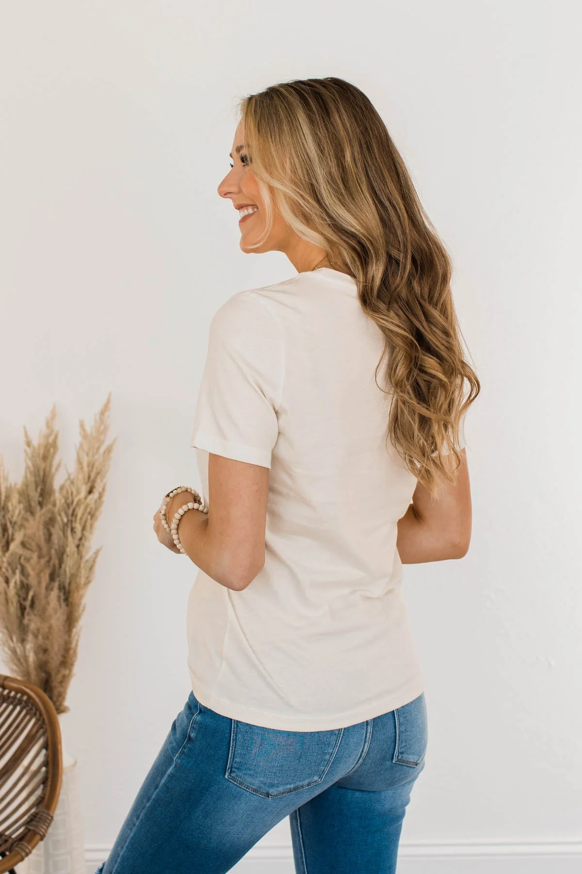 "Sunkissed" Graphic Tee- Off White - Image 9