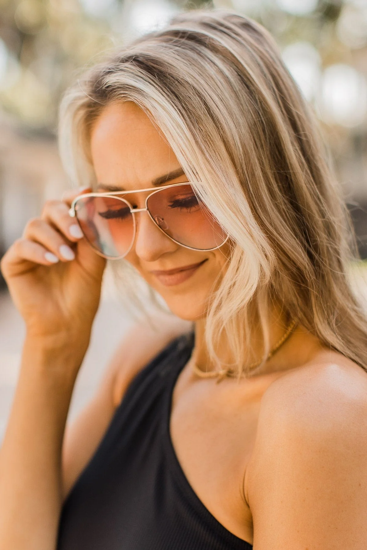 Sunset Melodies Oversized Aviator Sunglasses - Image 8