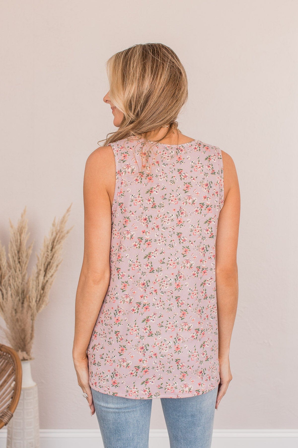 Sunshine Sonnets Floral Pocket Tank- Lilac - Image 8