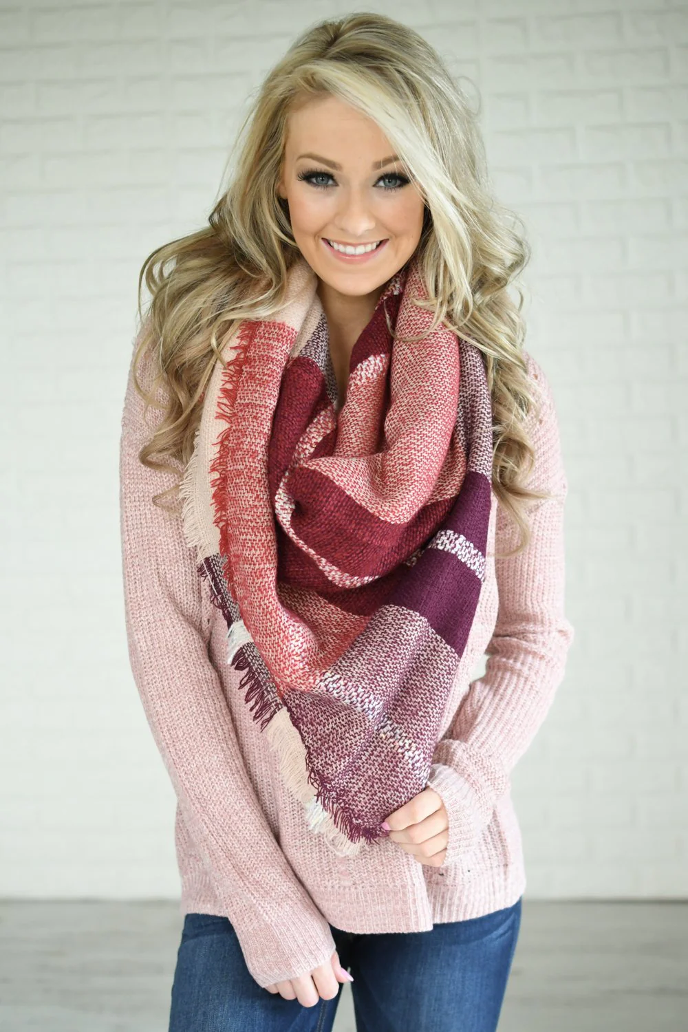 Sweet Love Back Lace Up Top ~ Blush - Image 2