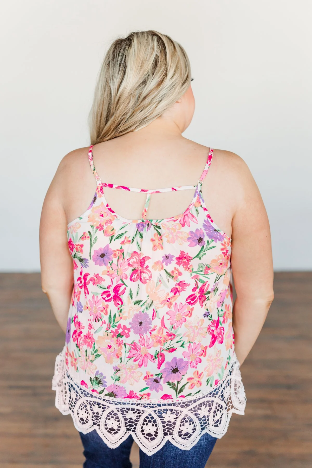 Sweet Memories Floral Tank Top- Blush - Image 11