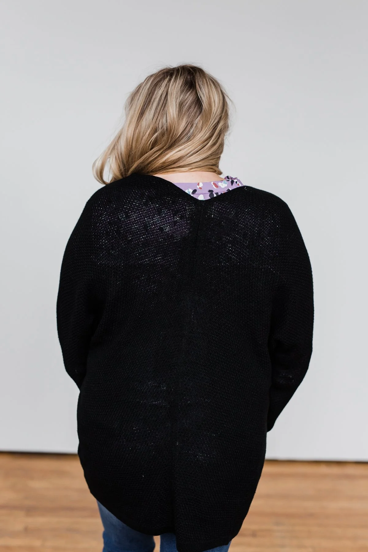 Sweet Serenity Knitted Cardigan- Black - Image 16