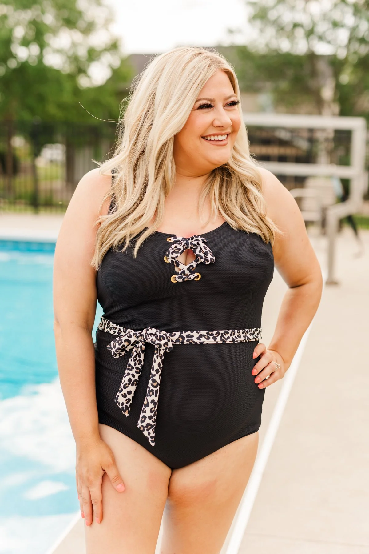 Sweet Summer Breeze Swim Belt- Leopard Print - Image 3