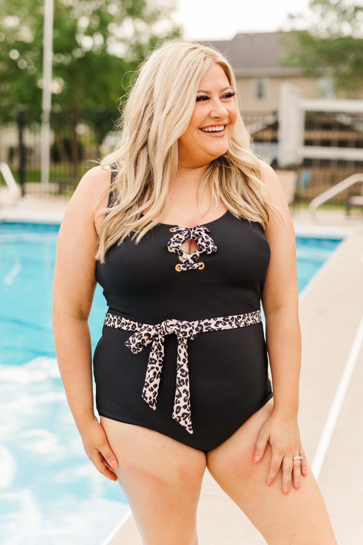 Sweet Summer Breeze Swim Belt- Leopard Print - Image 8