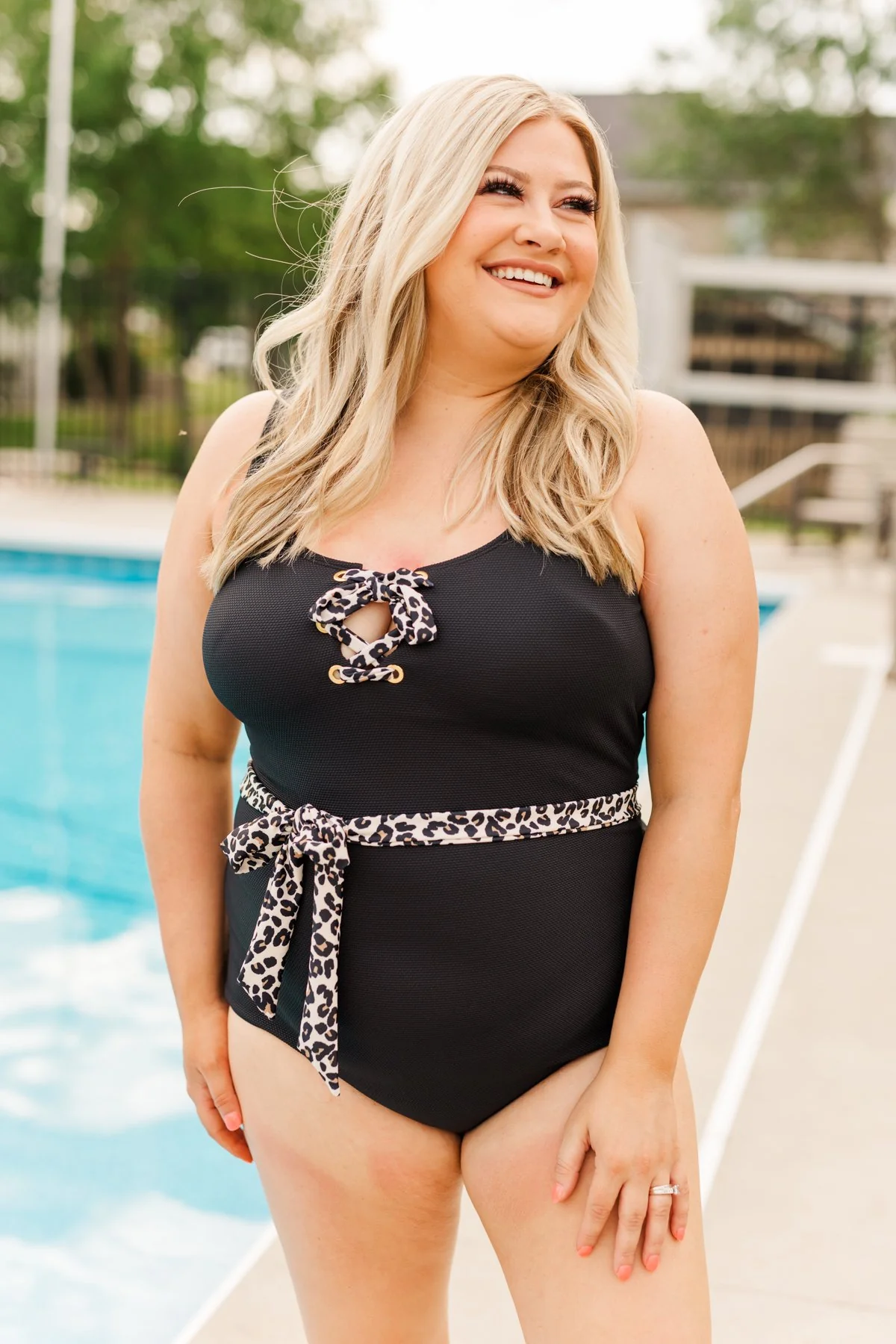 Sweet Summer Breeze Swim Belt- Leopard Print - Image 9