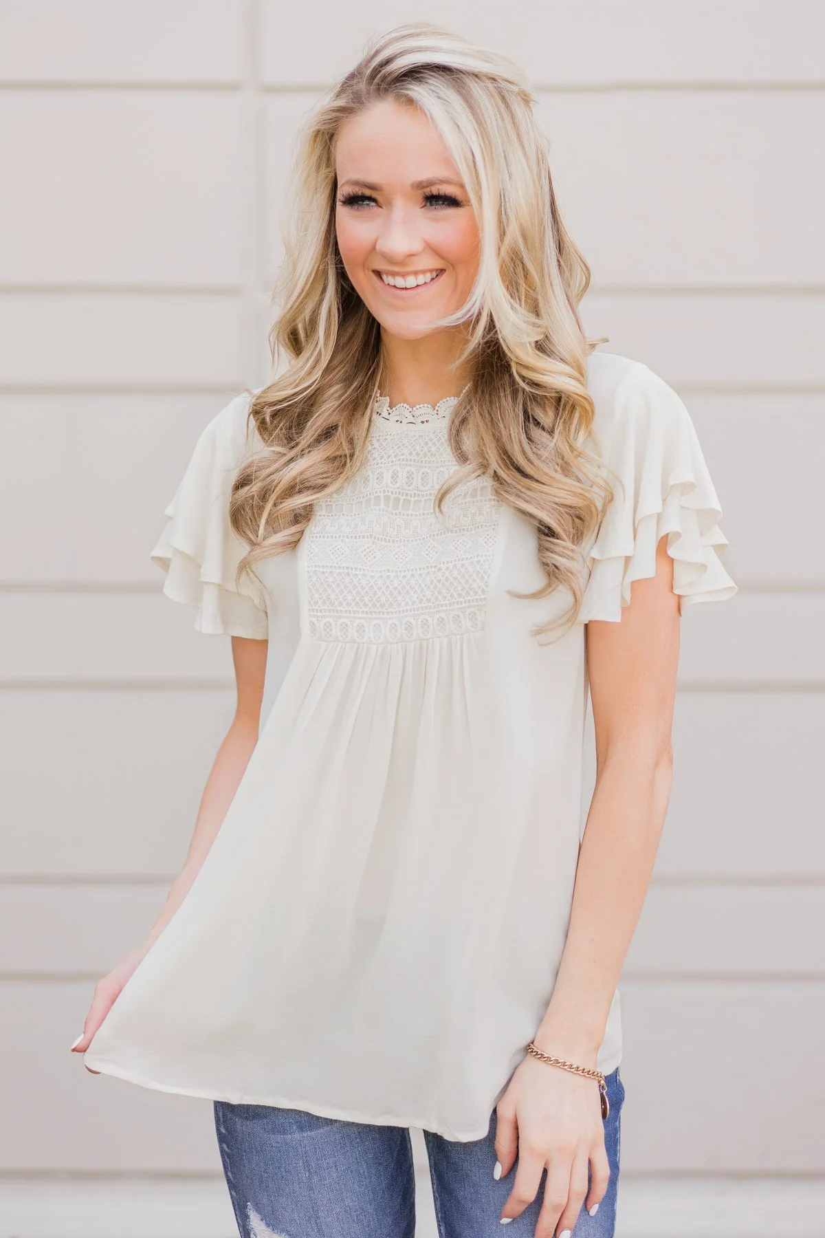 Sweet Summer Time Top- Cream - Image 2